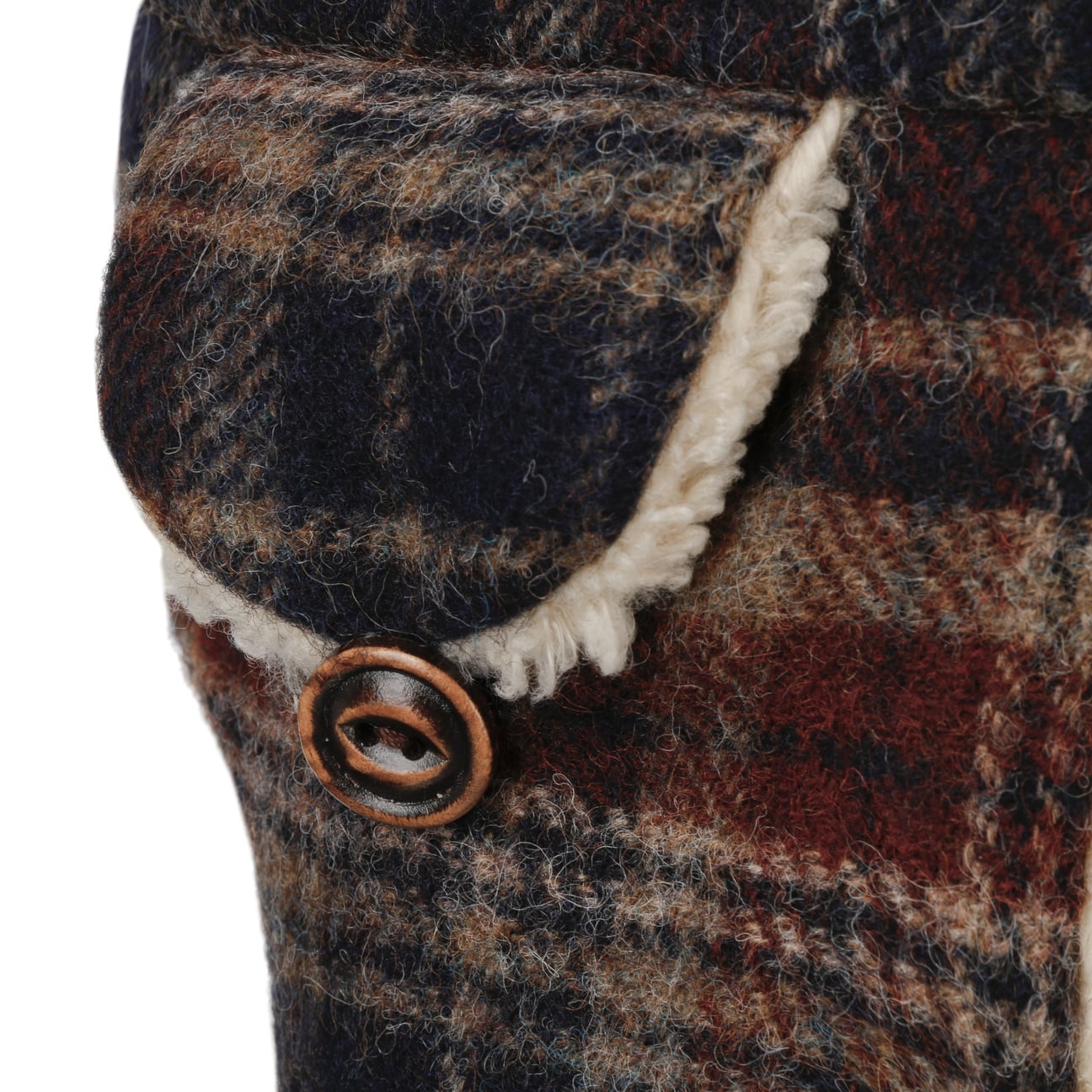 Stetson Checked Bomber Aviator Hat for Men - Classic Wool Blend Winter Cap with Ear Flaps - Perfect for Cold Weather, Outdoor Activities & Aviation Enthusiasts