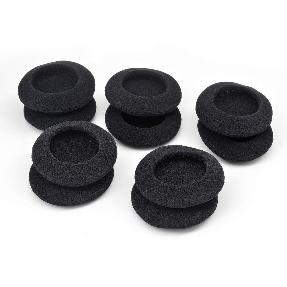 5 Pairs Replacement Foam Ear Pads Cushion Covers - Compatible with Plantronics Audio 310/470/628/626 Headphones - Noise Isolation & Comfort for Office, Gaming & Music Listening