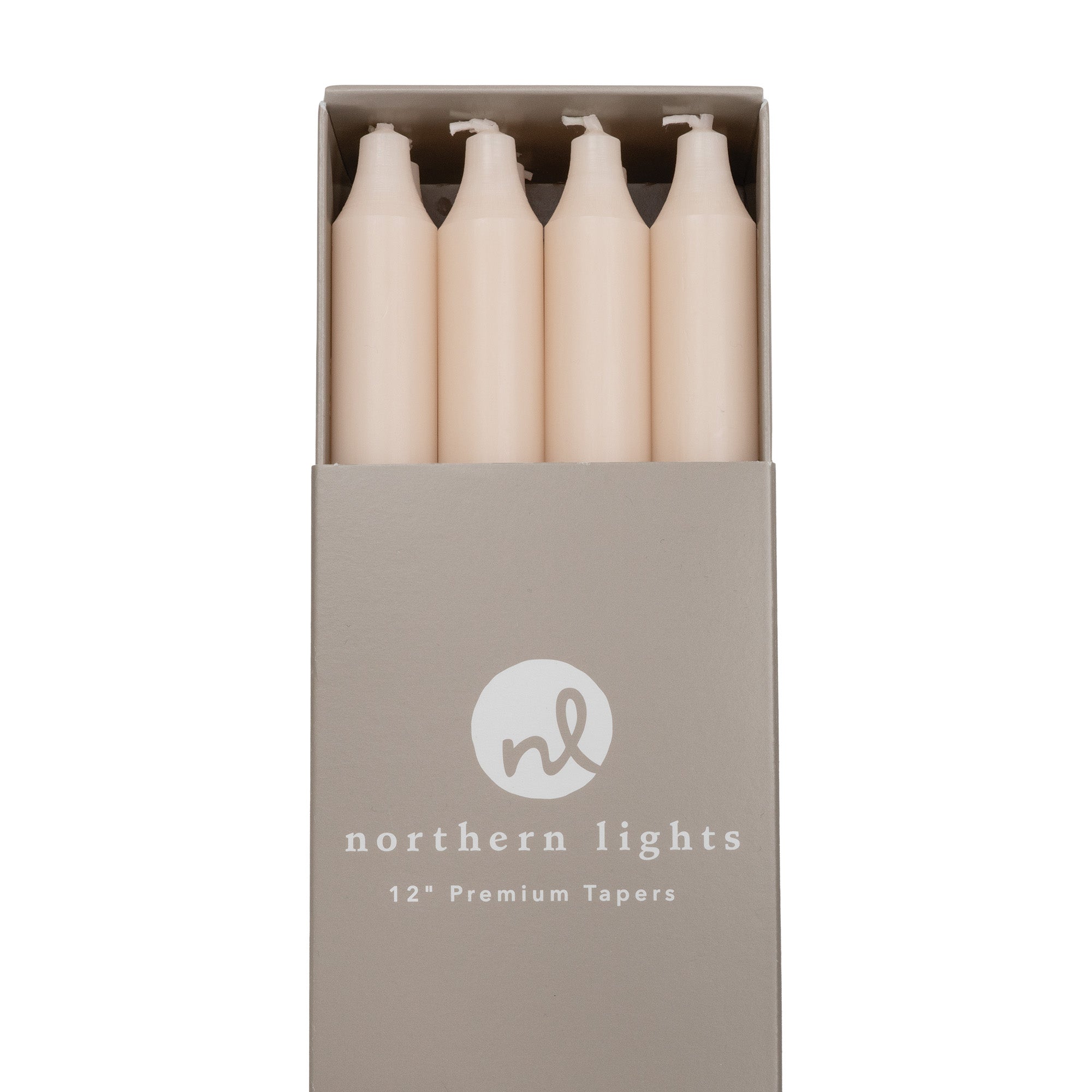 Premium 12-Pack Cream Taper Candles for Dining, Weddings & Home Decor – Elegant Long-Lasting Candles