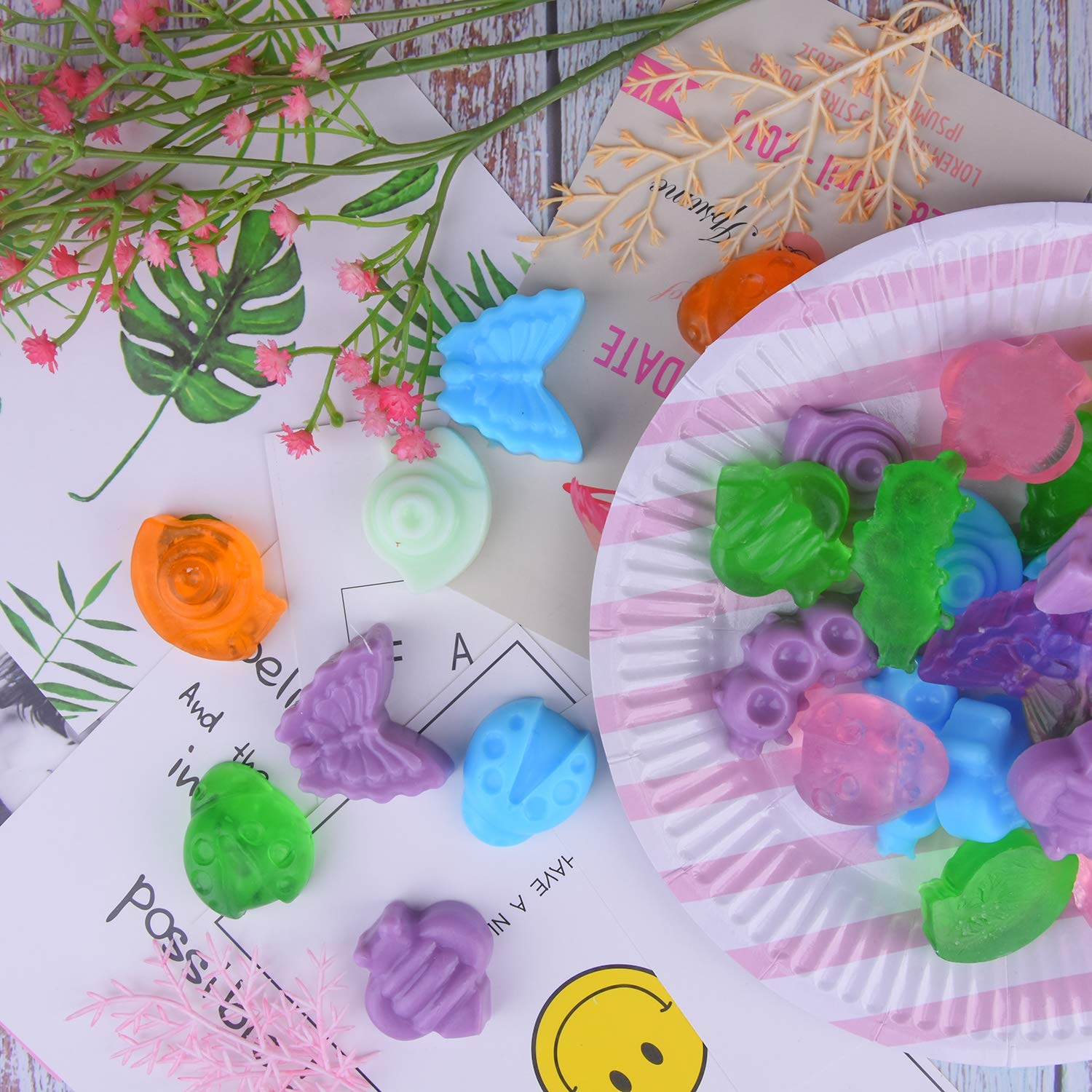 2 Pack 16-Cavity Butterfly Silicone Molds for Chocolate, Candy, Crayons & Jello - Fun Kids Baking & DIY Craft Supplies for Birthday Parties, Classroom Activities & Holiday Treats
