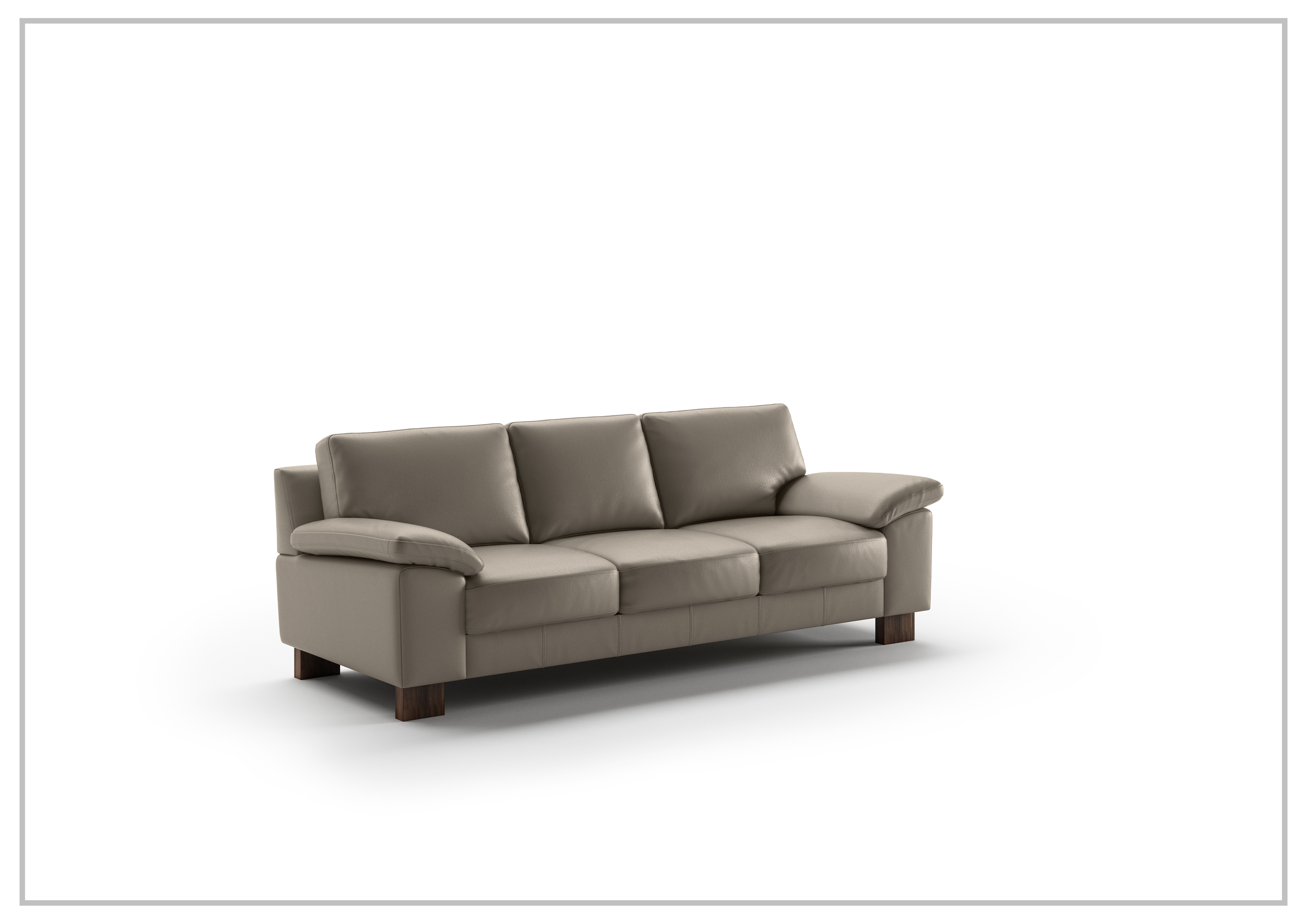 Premium Genuine Leather Sofa with High-Resilience HR Foam - Handcrafted in Finland - Perfect for Living Room, Lounge & Office Comfort