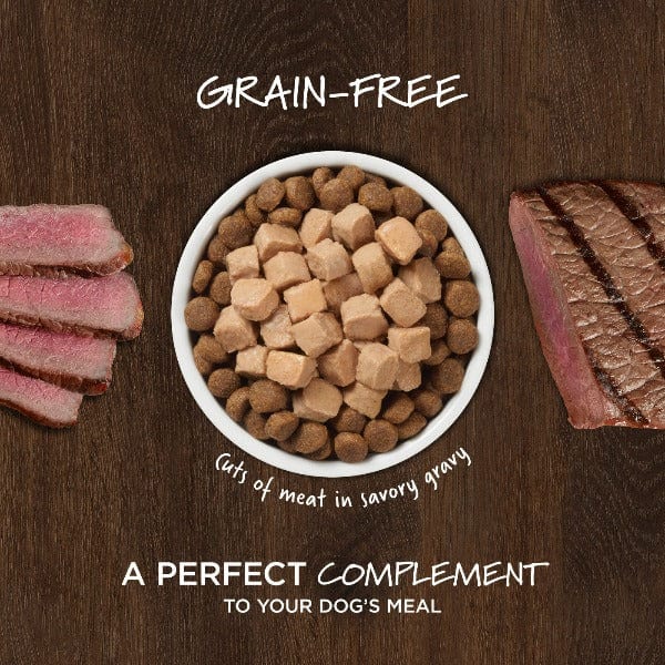 Instinct Healthy Cravings Real Beef Recipe Grain-Free Wet Dog Food Pouch - High Protein Natural Puppy & Adult Dog Food - Perfect for Travel, Hiking & Outdoor Adventures