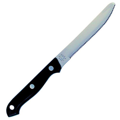 Premium SK-622P Steak Knife Set - 5-Piece with Serrated Stainless Steel Blades & Ergonomic Black Bakelite Handles - Perfect for Steak Dinners, BBQ Parties & Fine Dining at Home