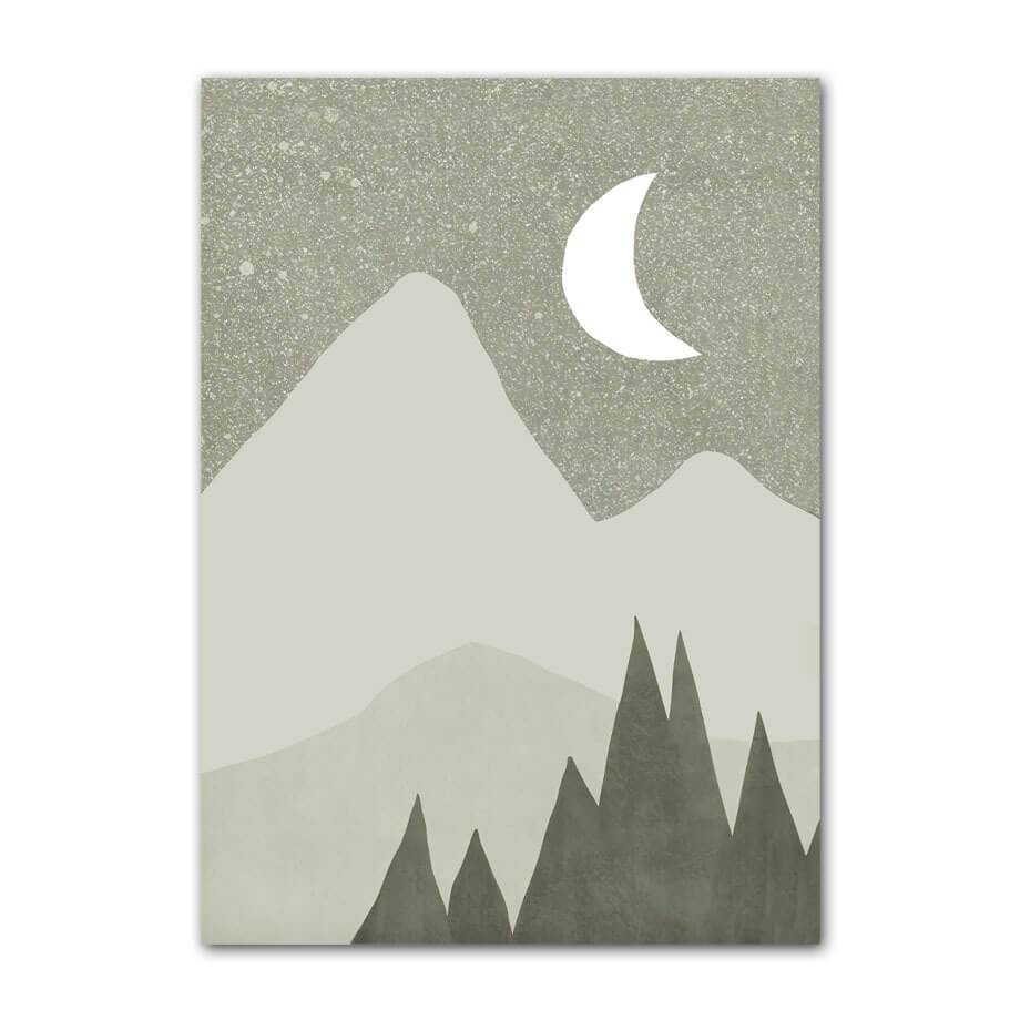 Sage Green Aesthetic Canvas Wall Art Posters - Modern Home Decor for Living Room, Bedroom & Office