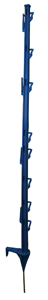 50 Pack O'Briens Treadaline Step-In Fence Posts - Durable Plastic Yard Markers (Blue/White/Yellow) for Dog Runs, Garden Borders & Property Boundaries