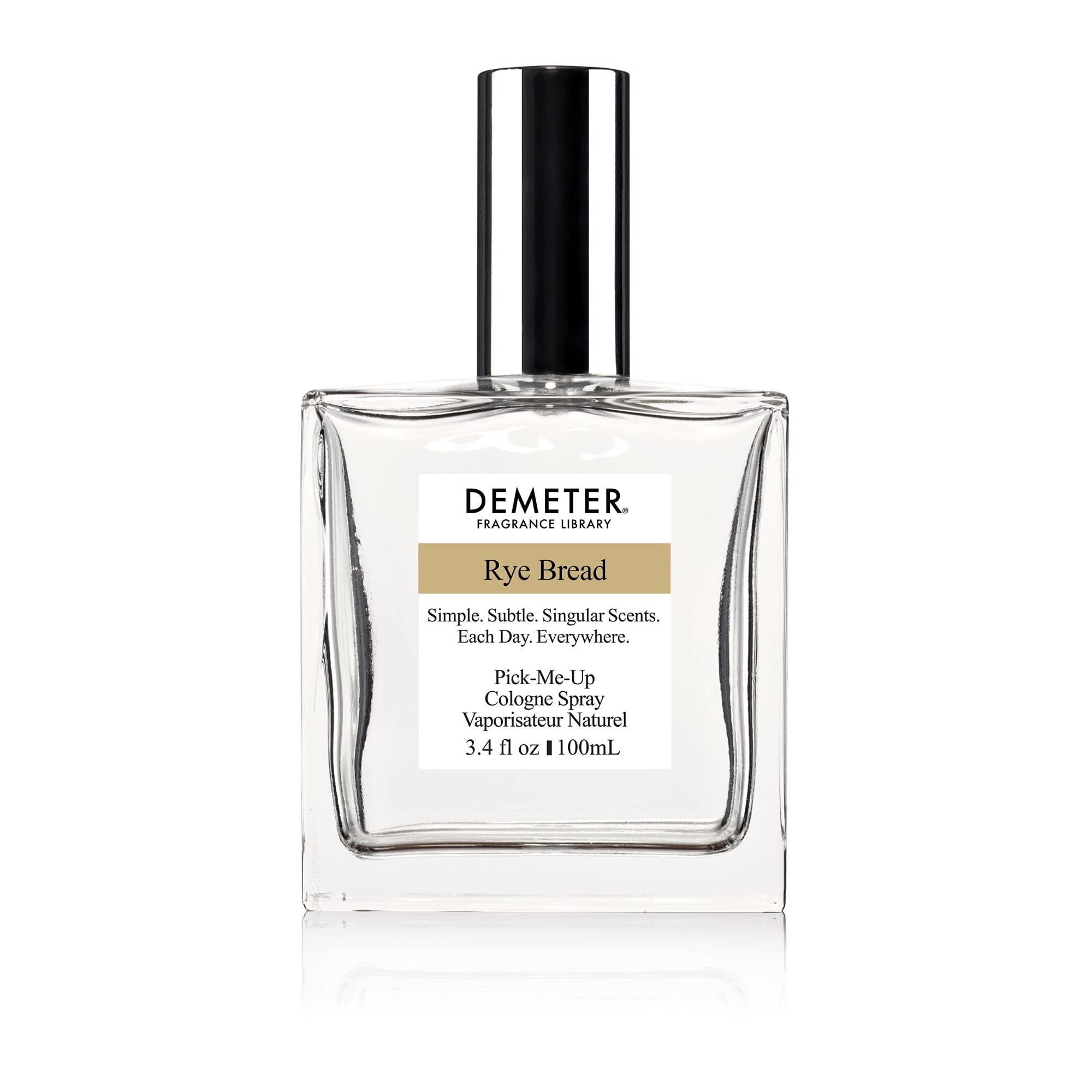 DEMETER Fragrance Library 3.4 oz Cologne Spray - Rye Bread Scent | Unisex Perfume for Men & Women | Fresh Bakery Aroma for Everyday Wear & Special Occasions