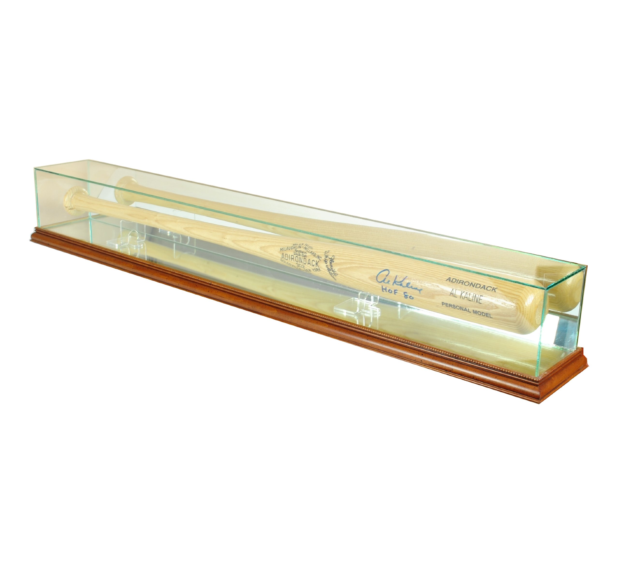 MLB Glass Baseball Bat Display Case - Shatterproof Acrylic Showcase for Collectibles - Perfect for Home, Office, or Sports Memorabilia Display