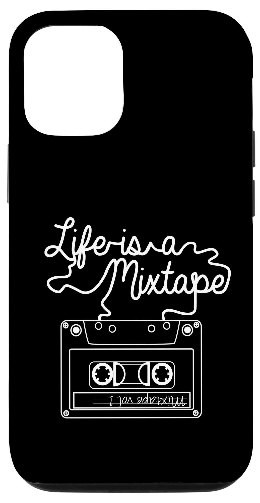 Retro Cassette Tape iPhone 12/12 Pro Case - Vintage Music Player Design Protective Cover for Music Lovers - Perfect Gift for Musicians & 80s Nostalgia Fans (Use at Concerts, Parties & Everyday Style)