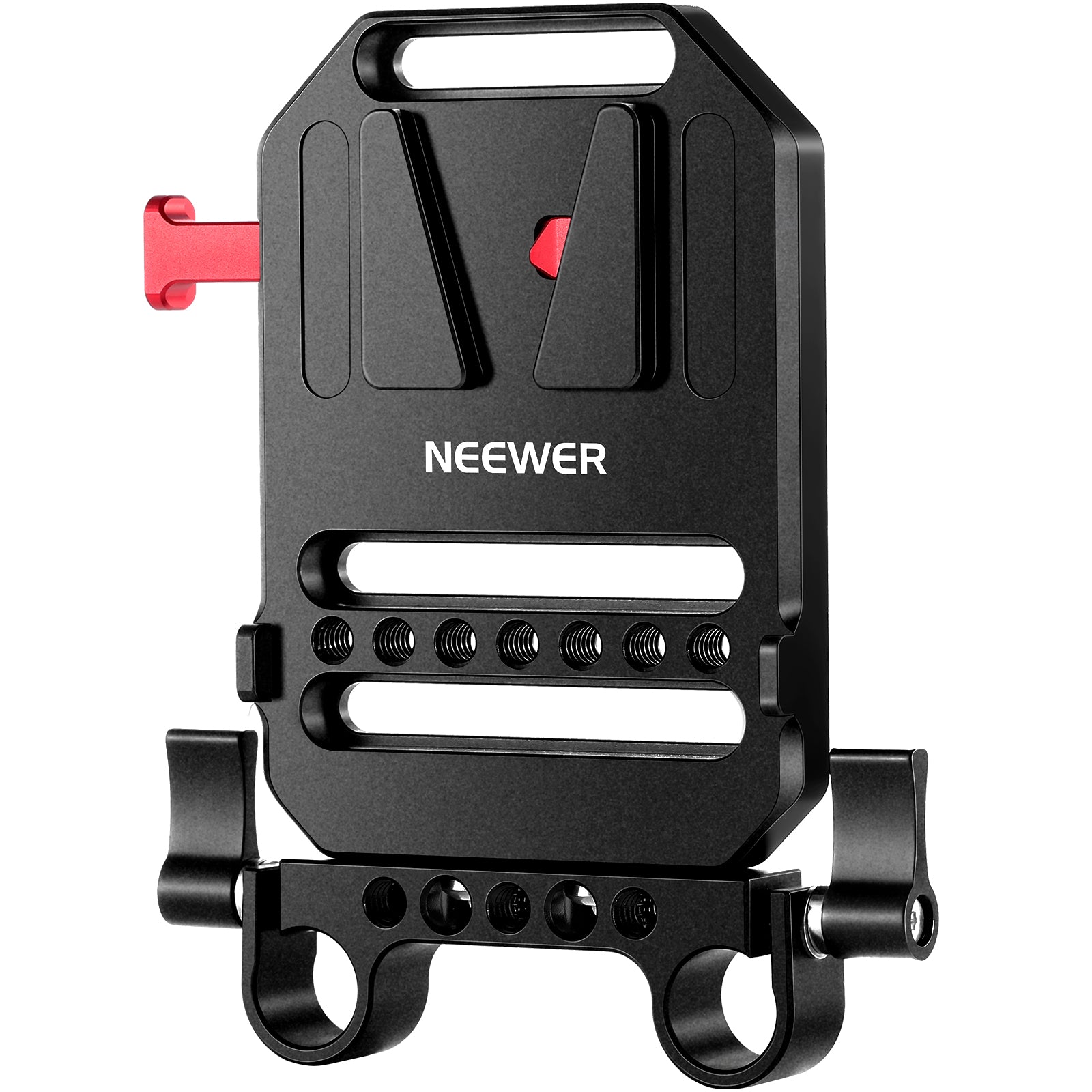 NEEWER V Mount Battery Plate with 1/4 & 3/8 Threads for ST 43 Camera - Compatible with DSLR, Mirrorless Cameras & Video Equipment for Professional Photography & Filmmaking