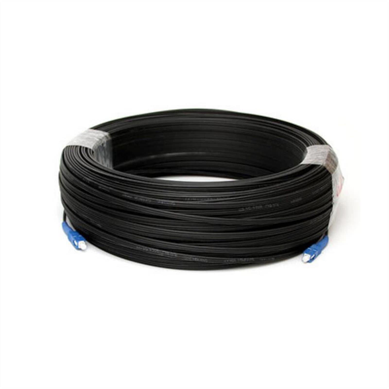 200M Outdoor SC/APC to SC/APC Singlemode Fiber Optic Patch Cable - FTTH Drop Cable, Fiber Optic Jumper for High-Speed Internet & Network Connections - Perfect for Home, Office & Data Center Installations