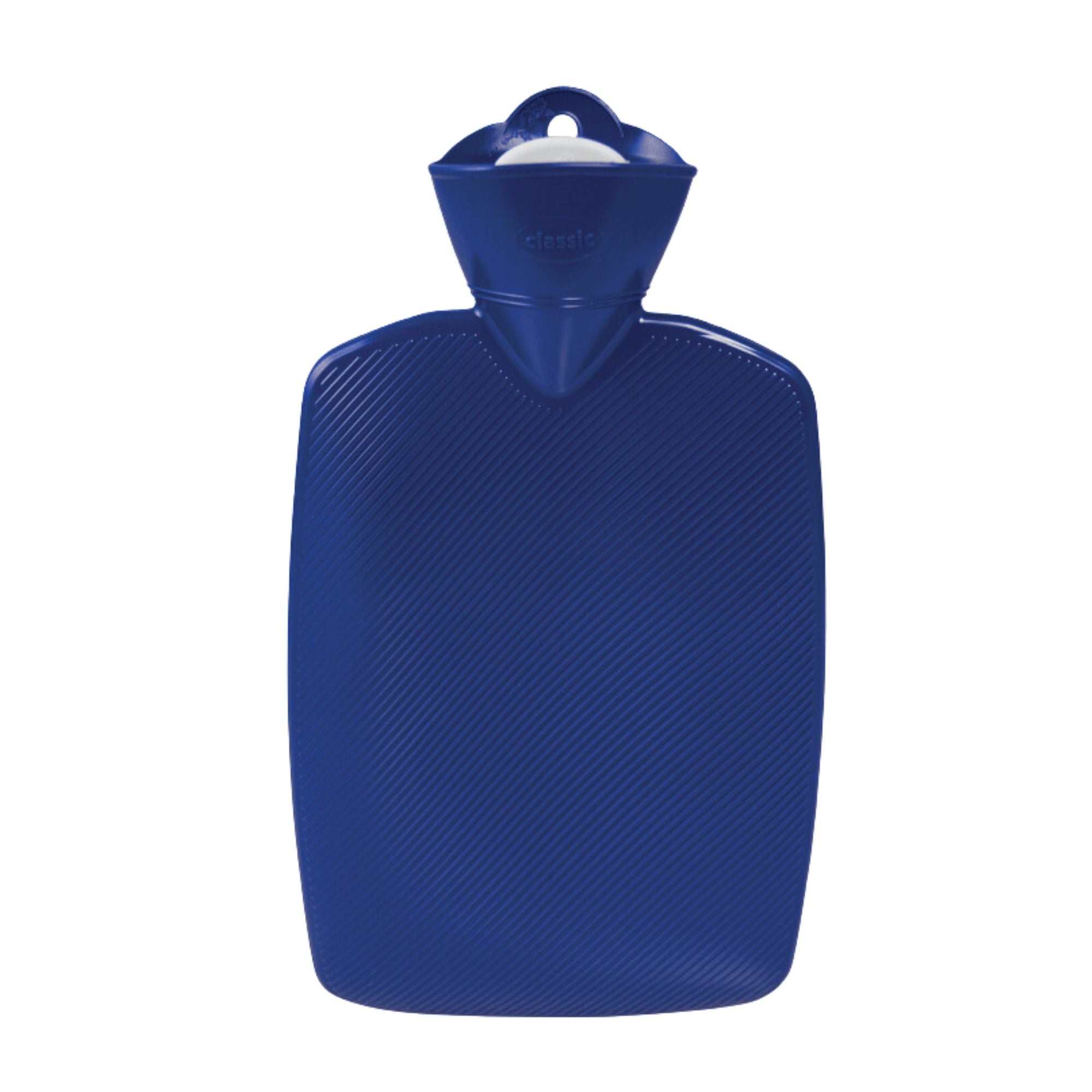 1.8L Classic Blue Hot Water Bottle - Rubber-Free, BPA-Free for Pain Relief & Warmth - Perfect for Cold Nights, Menstrual Cramps & Winter Comfort