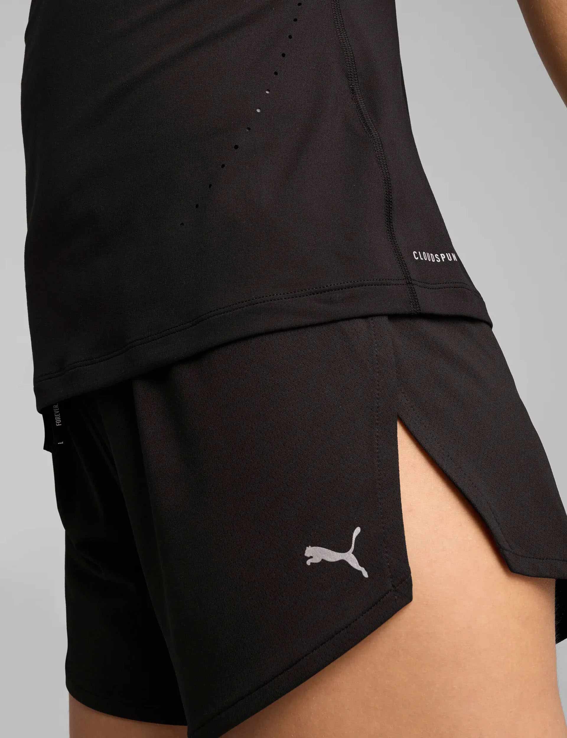 Run Cloudspun Tank Top - Black | Women's Lightweight Running Shirt for Workouts & Gym