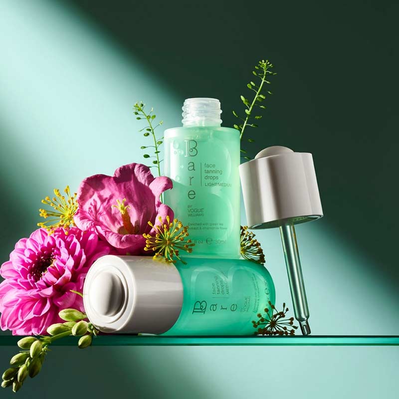 Bare by Vogue Self Tanning Drops for Face - Natural Looking Sunless Tan - Perfect for Daily Glow & Special Occasions