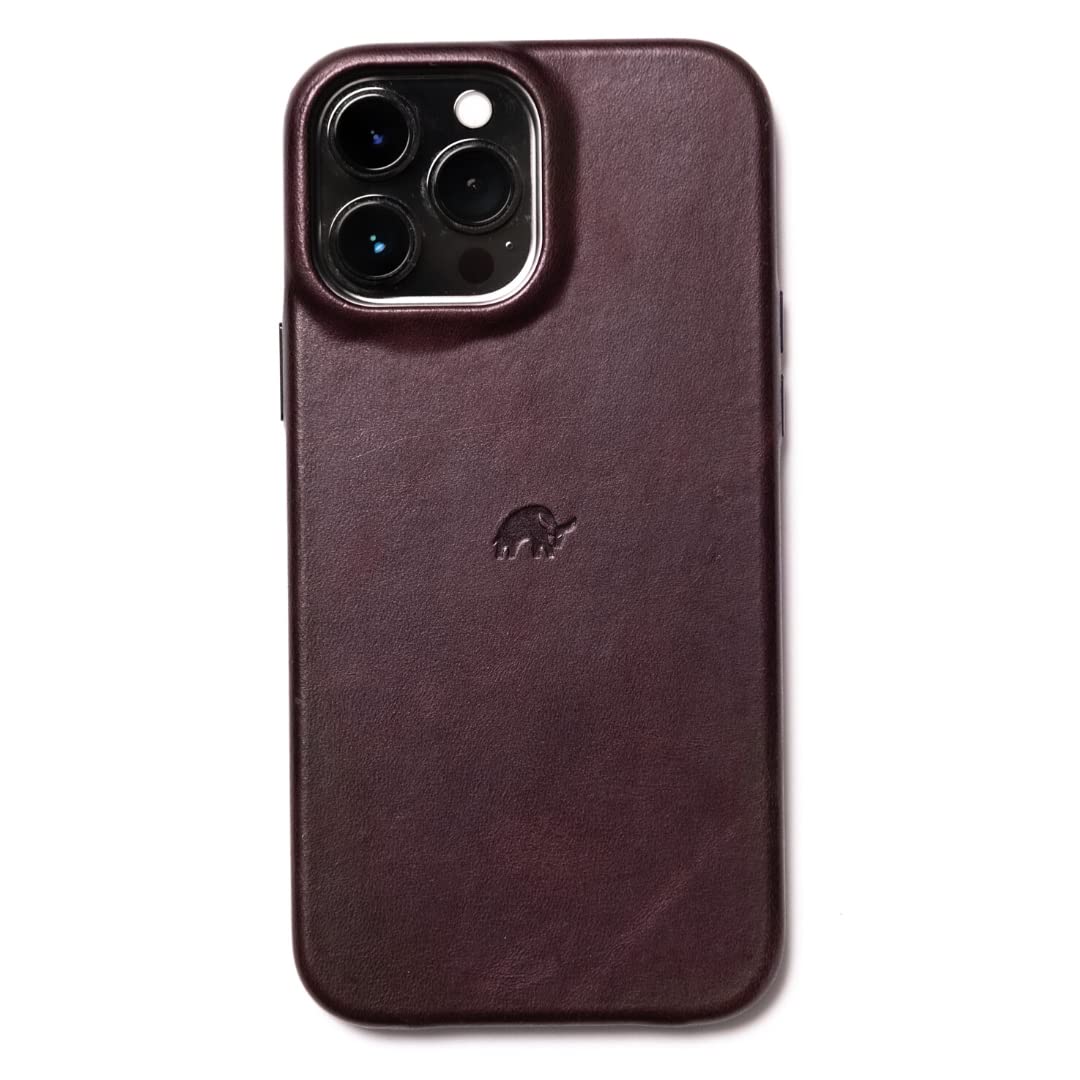 Premium Full-Grain Leather iPhone 12 Pro Max Case - Handcrafted Bullstrap Bourbon Leather with MagSafe Compatibility | Slim Fit & Patina Finish | Perfect for Business, Travel & Everyday Protection