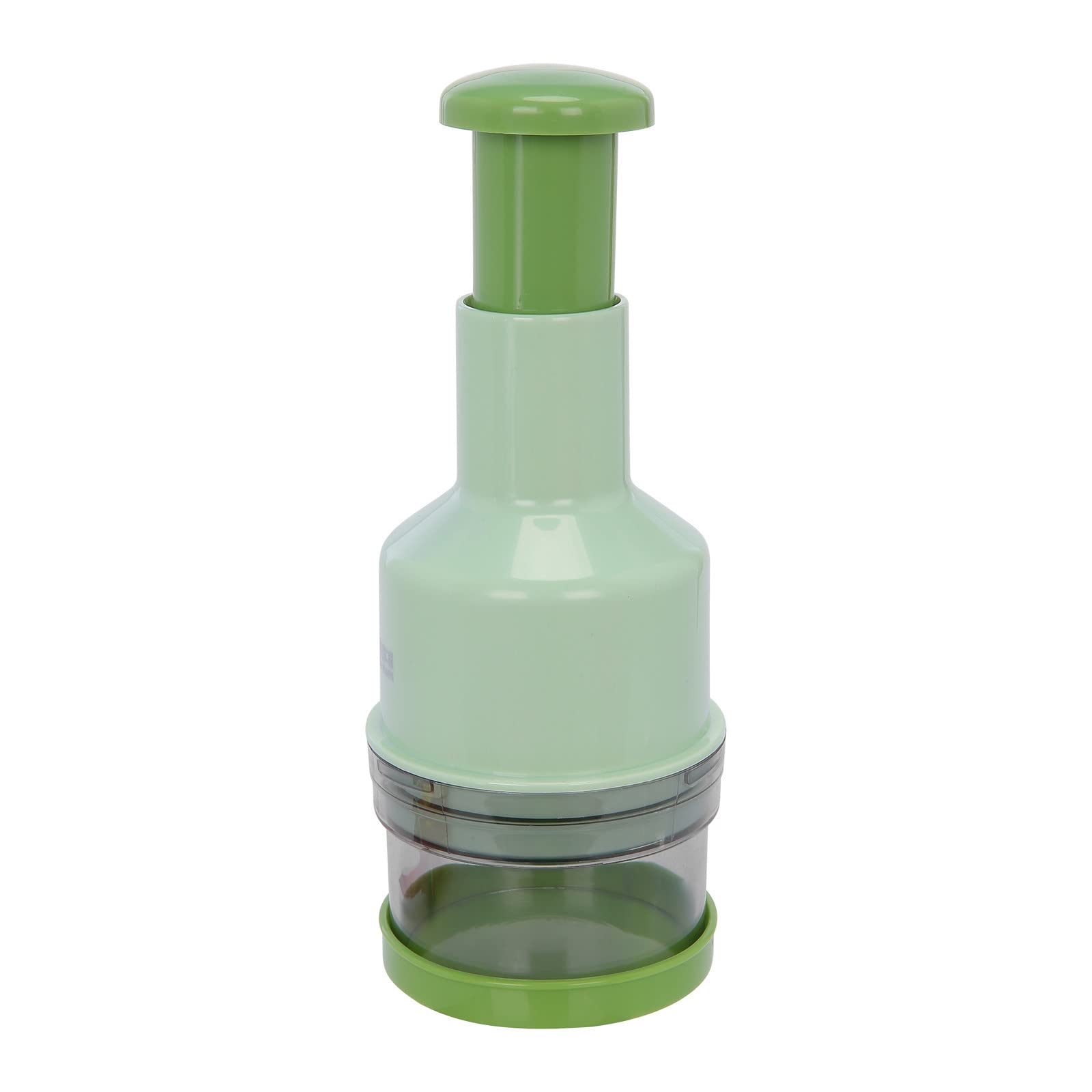 Premium Manual Food Meat Cutter - Kitchen Tool for Slicing Fruits, Vegetables, Herbs & Onions - Ergonomic Eggbeater Design (Green, One Size) - Perfect for Home Cooking, Meal Prep & Professional Kitchens