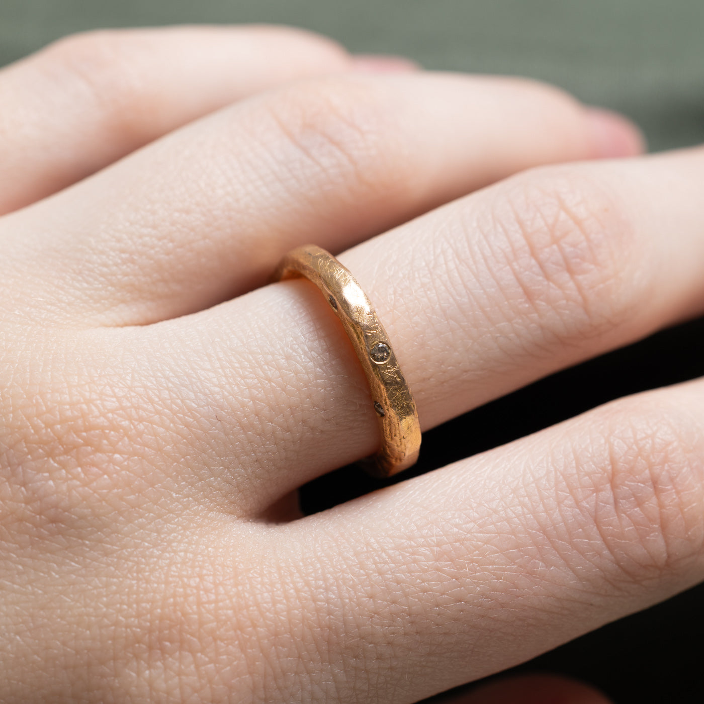 0.05ctw Scattered Diamond Abstract Ring - Size 6.5 - Elegant Stackable Ring for Women, Perfect for Everyday Wear, Date Nights & Special Occasions