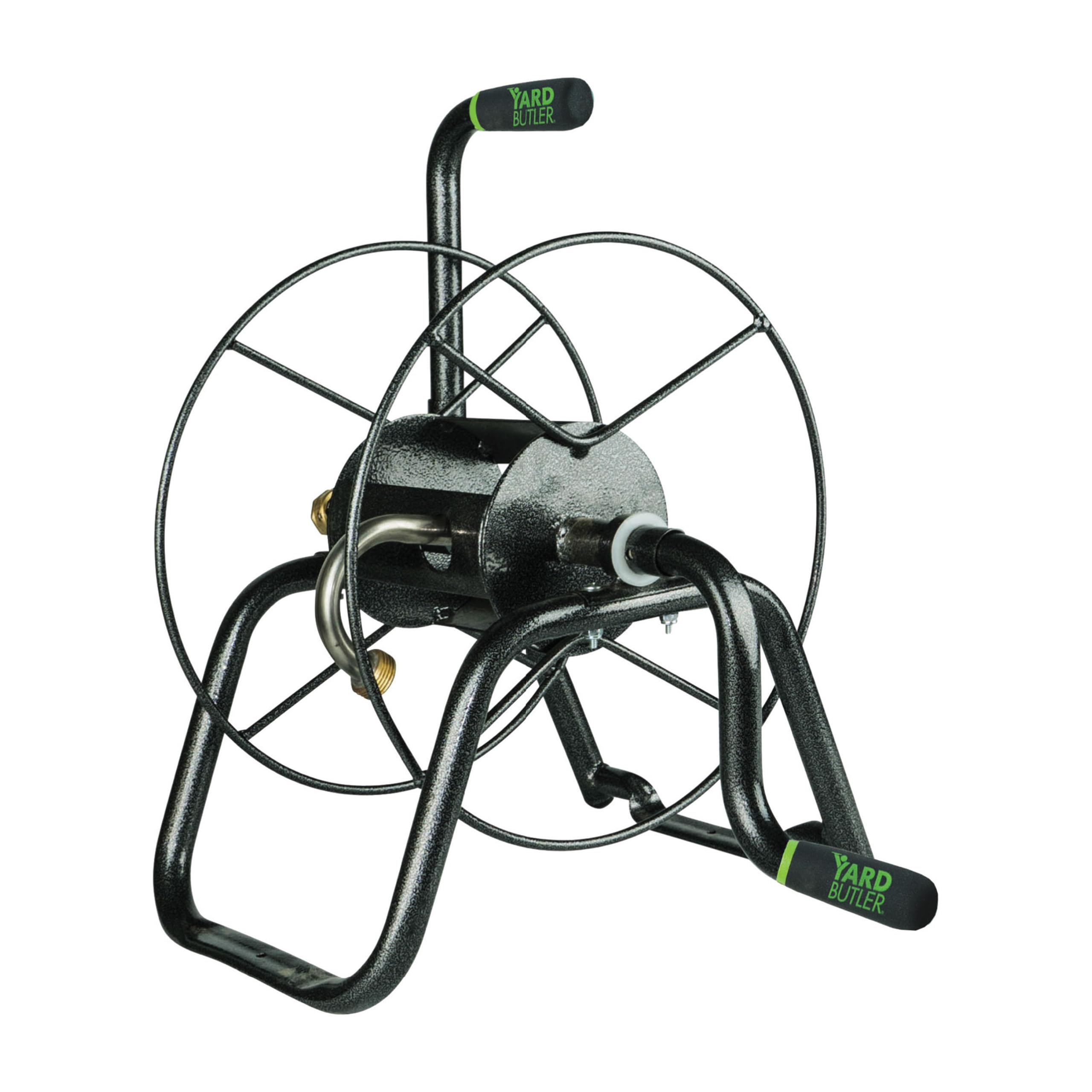 Yard Butler Handy Reel Silver Vein - Compact Portable Garden Hose Reel with Wall Mount | Easy-to-Use Watering Solution for Lawn, Flowers & Plants | Perfect for Backyard, Garden & Outdoor Watering Tasks