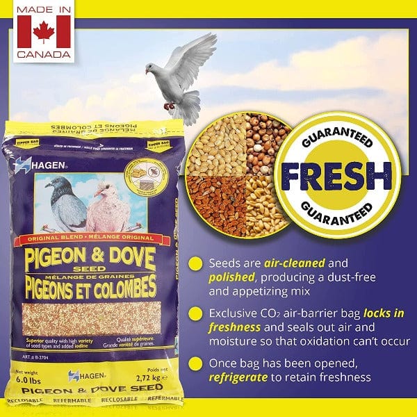 Premium Hagen Pigeon & Dove Staple VME Seed Mix - High Protein Bird Food for Racing & Show Pigeons - Ideal for Training, Breeding & Daily Nutrition