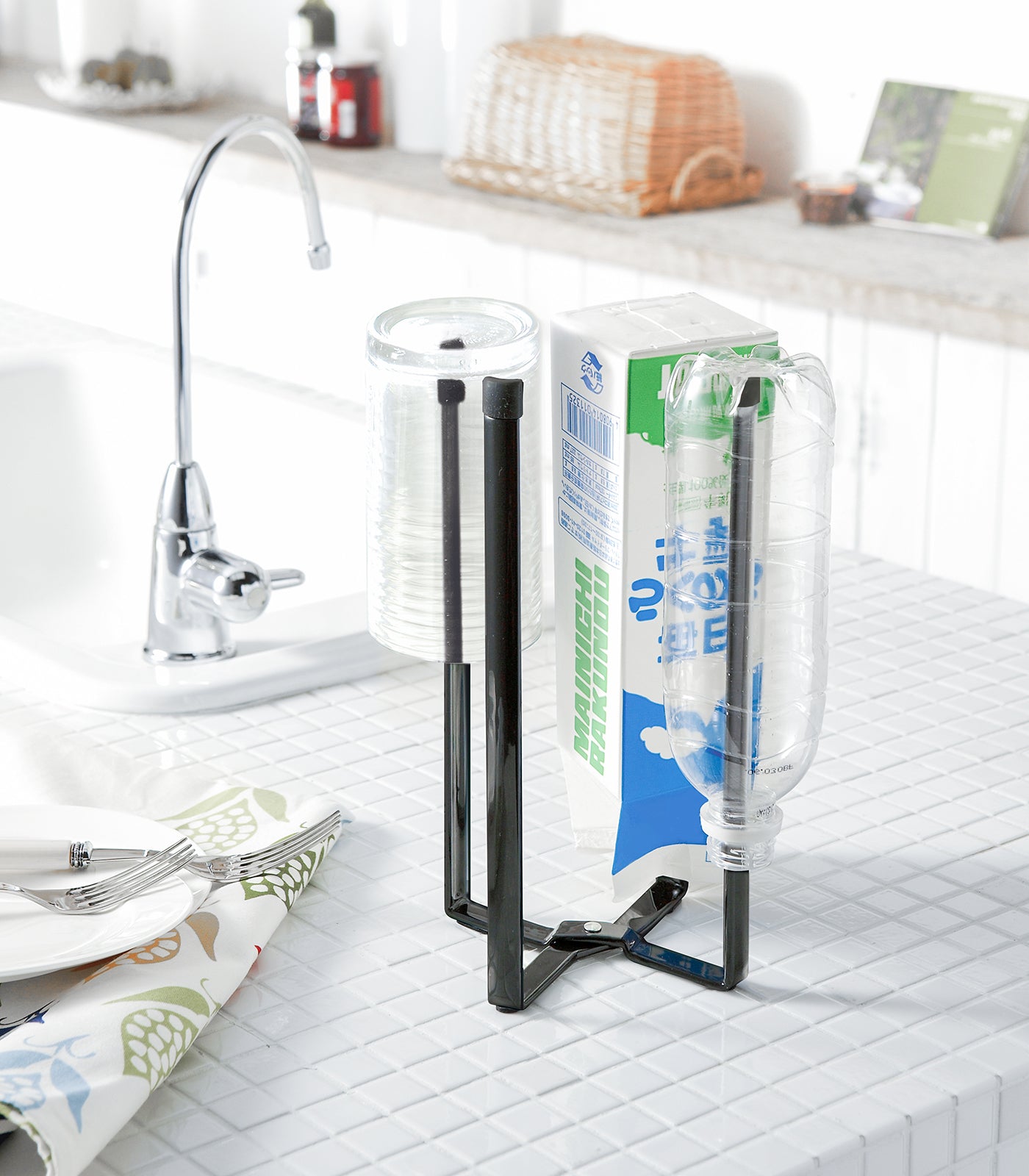 Collapsible Stainless Steel Bottle Dryer Rack - Space Saving Dish Drying Rack for Baby Bottles, Cups, and Kitchen Utensils - Perfect for Small Spaces, Camping, and Travel
