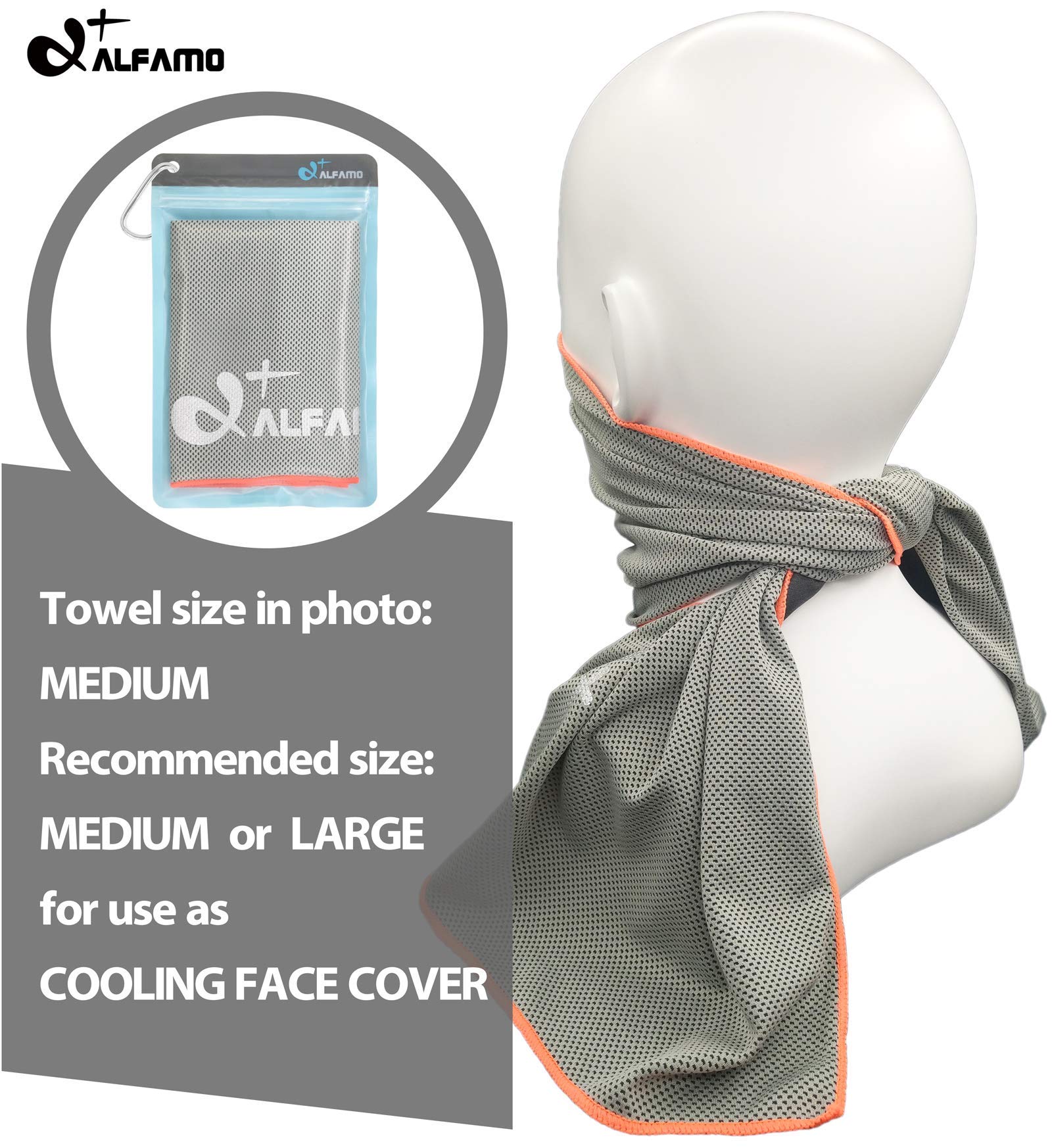 Premium Cooling Towel for Sports & Fitness - Instant Cooling for Workouts, Gym, Yoga, Pilates - Perfect for Travel, Camping & Outdoor Activities - Stay Cool During Exercise & Hot Weather