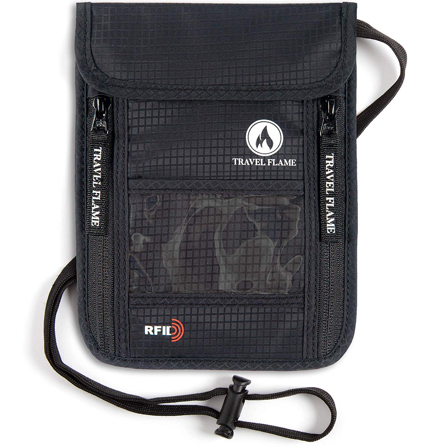 RFID Blocking Travel Money Belt for Women & Men - Secure Hidden Wallet with Waterproof Design - Perfect for Travel, Hiking & Daily Use (Black)