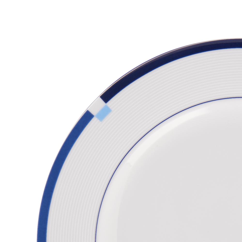 Jet Set Blue Set of 4 Salad Plates - Elegant Dinnerware for Salads, Appetizers & Desserts - Perfect for Home Dining, Parties & Entertaining