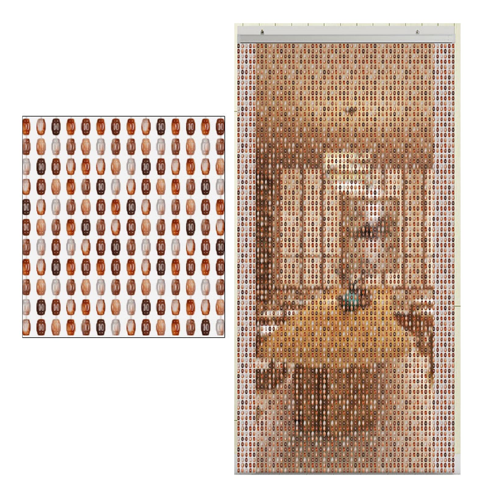 Beaded Curtains for Doorways - Elegant Hanging Bead Room Divider for Indoor Spaces, Closet Doors, Bedrooms & Party Decor | Perfect for Weddings, Kids Rooms & Home Partition Screens