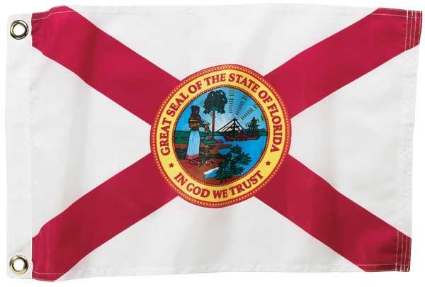 Florida Outrigger Flag - Durable Nylon Boat Flag for Kayak, Canoe & Paddleboard - Perfect for Water Sports, Fishing & Beach Decor