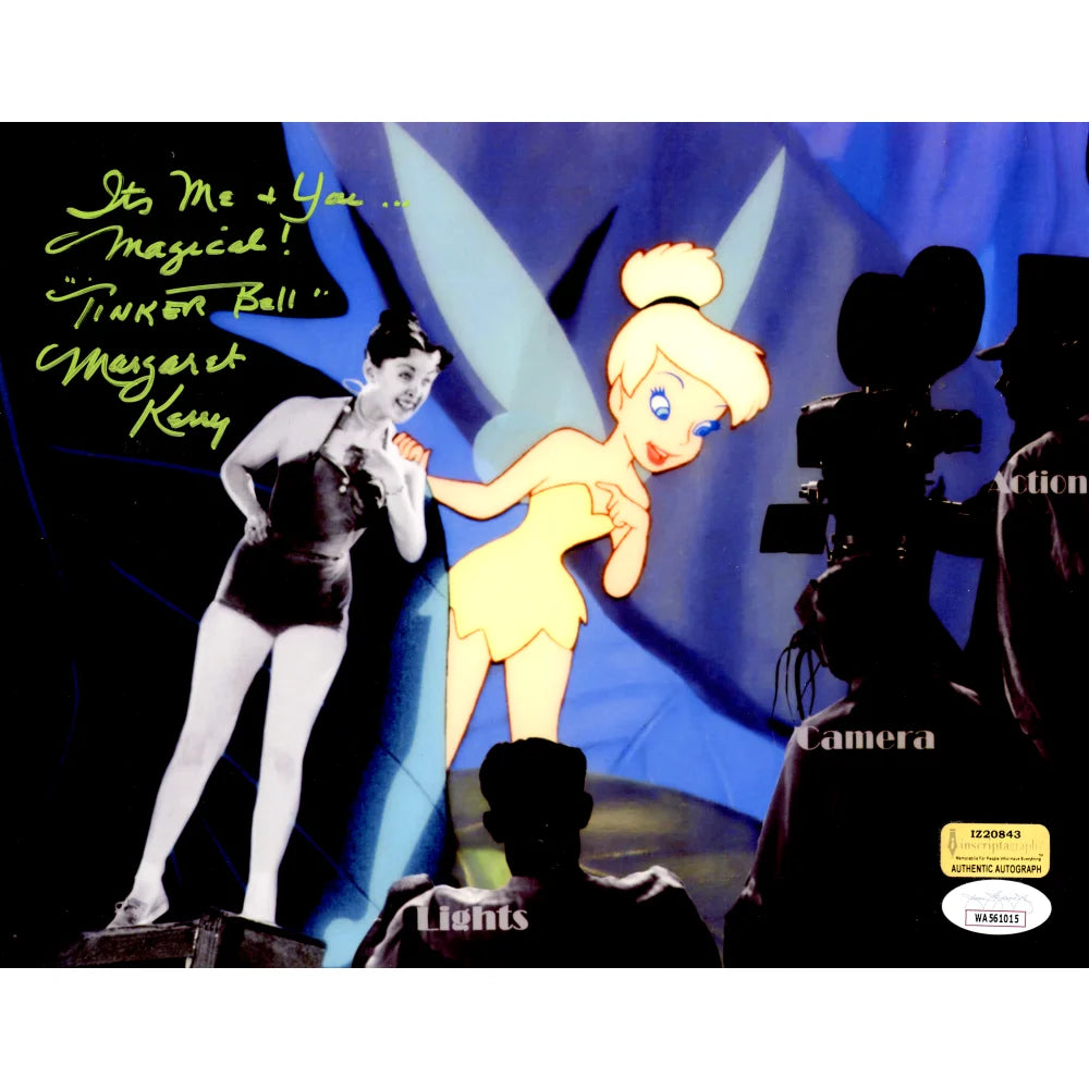 Margaret Kerry Signed 8x10 Photo with COA & JSA - Authentic Tinker Bell Autograph - Perfect for Disney Collectors, Fan Displays & Memorabilia Collections