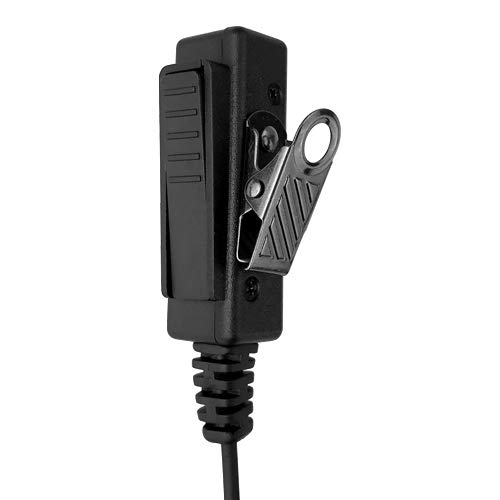 Banshee 2 Pin Acoustic Tube Earpiece Headset with Microphone - Compatible with Kenwood TK-3202, TK-3202K, TK-3202L, TK-3206, TK-3207, KHS8BL - Ideal for Security, Construction & Industrial Communication