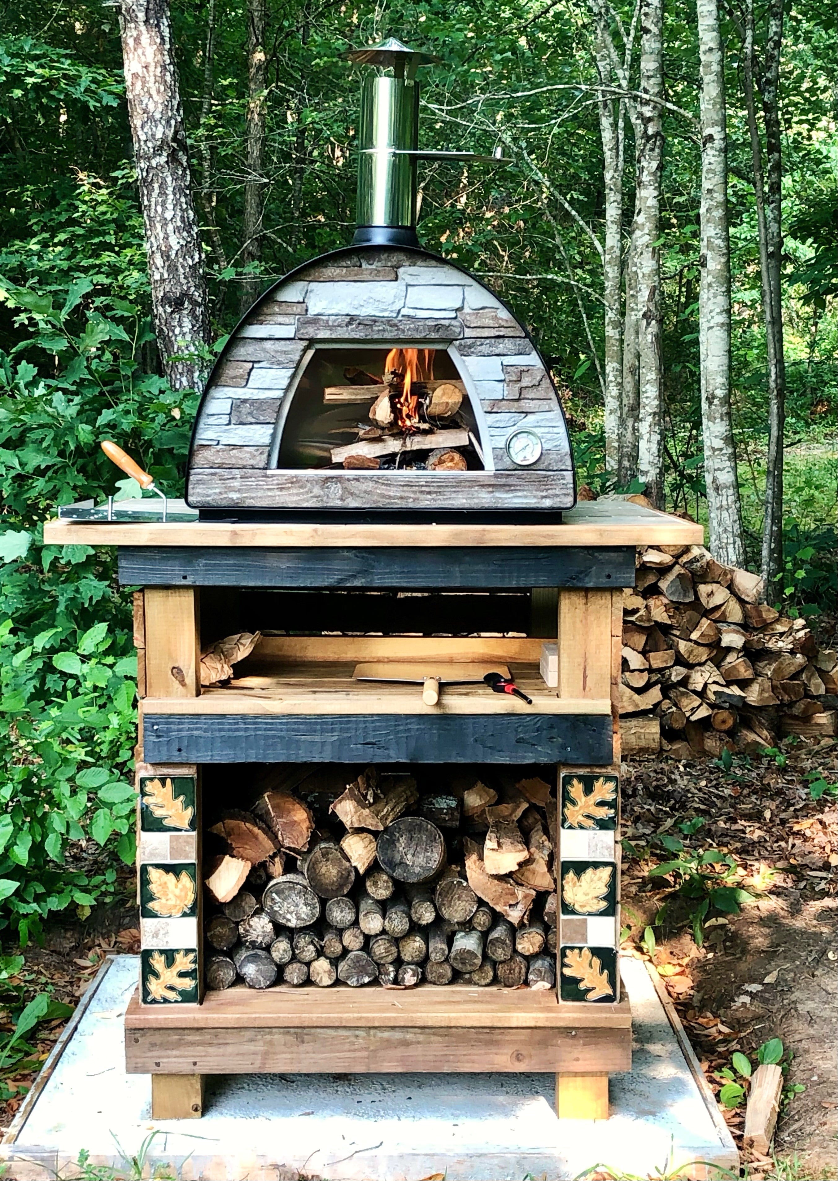 Maximus Mobile Pizza Oven - Portable Outdoor Pizza Maker for Camping, Backyard & Tailgating | Black | Best Seller | Perfect for Picnics, Parties & RV Trips
