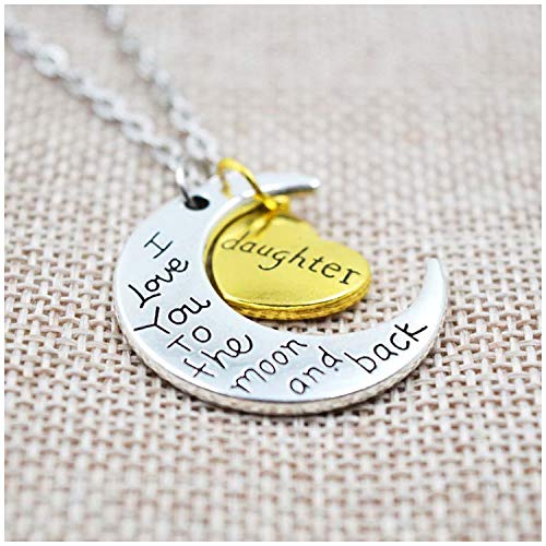 Personalized Daughter Pendant Necklace - Elegant Jewelry Gift for Christmas, Birthday & Graduation from Mom & Dad | Perfect for Everyday Wear & Special Occasions