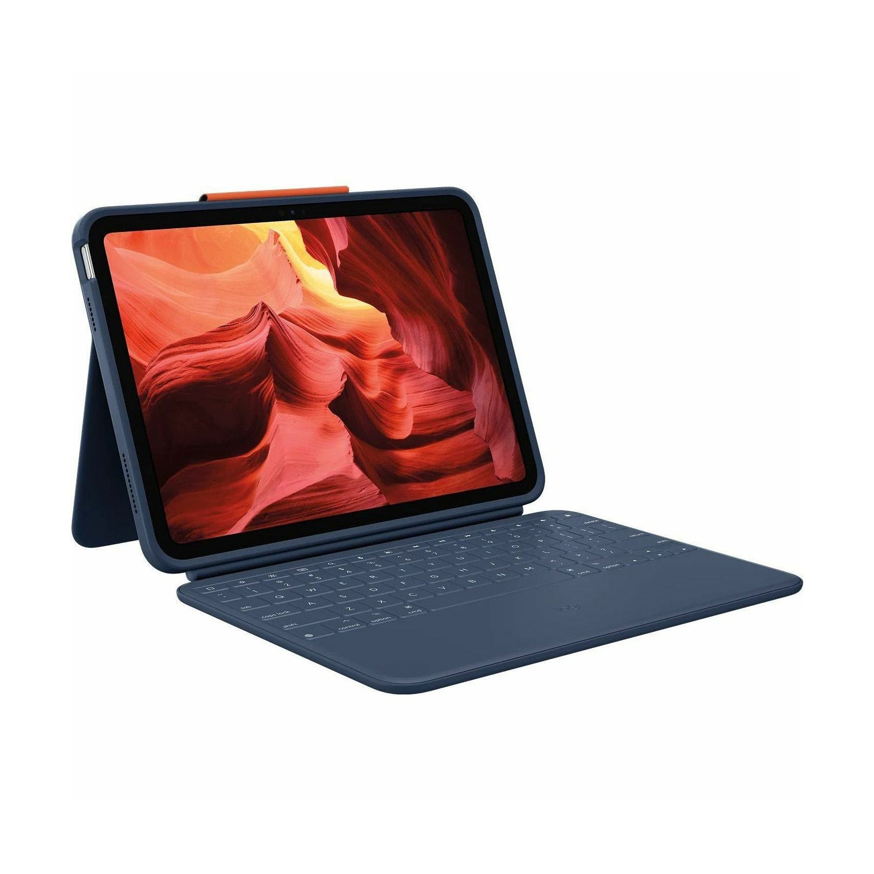 Logitech Rugged Combo 4 Keyboard Case for iPad - Shockproof Protective Cover with Backlit Keyboard | Perfect for Outdoor Work, Construction Sites & Travel