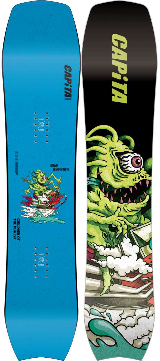 Capita Kids Children of the Pow Snowboard 2024 - Premium Youth Snowboard for Powder & All-Mountain Riding - Perfect for Young Riders in Deep Snow & Freestyle Terrain