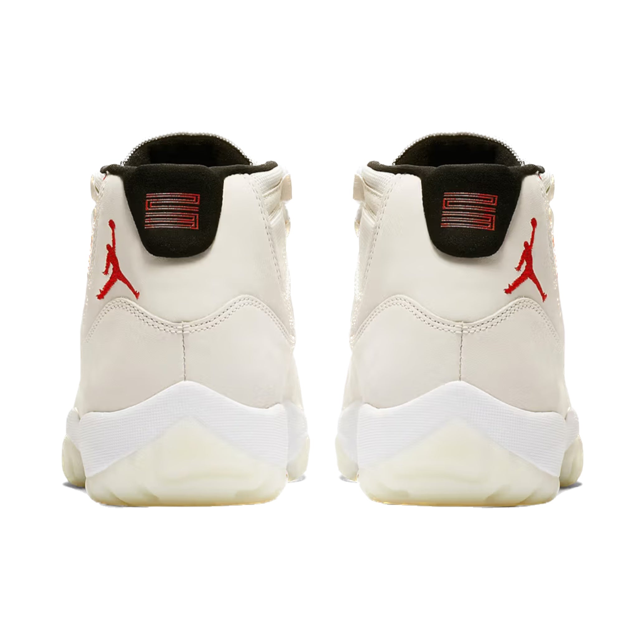 Air Jordan 11 Retro Platinum Tint Sail University Red Black Basketball Shoes - Men's High-Top Sneakers for Casual Wear & Court Performance