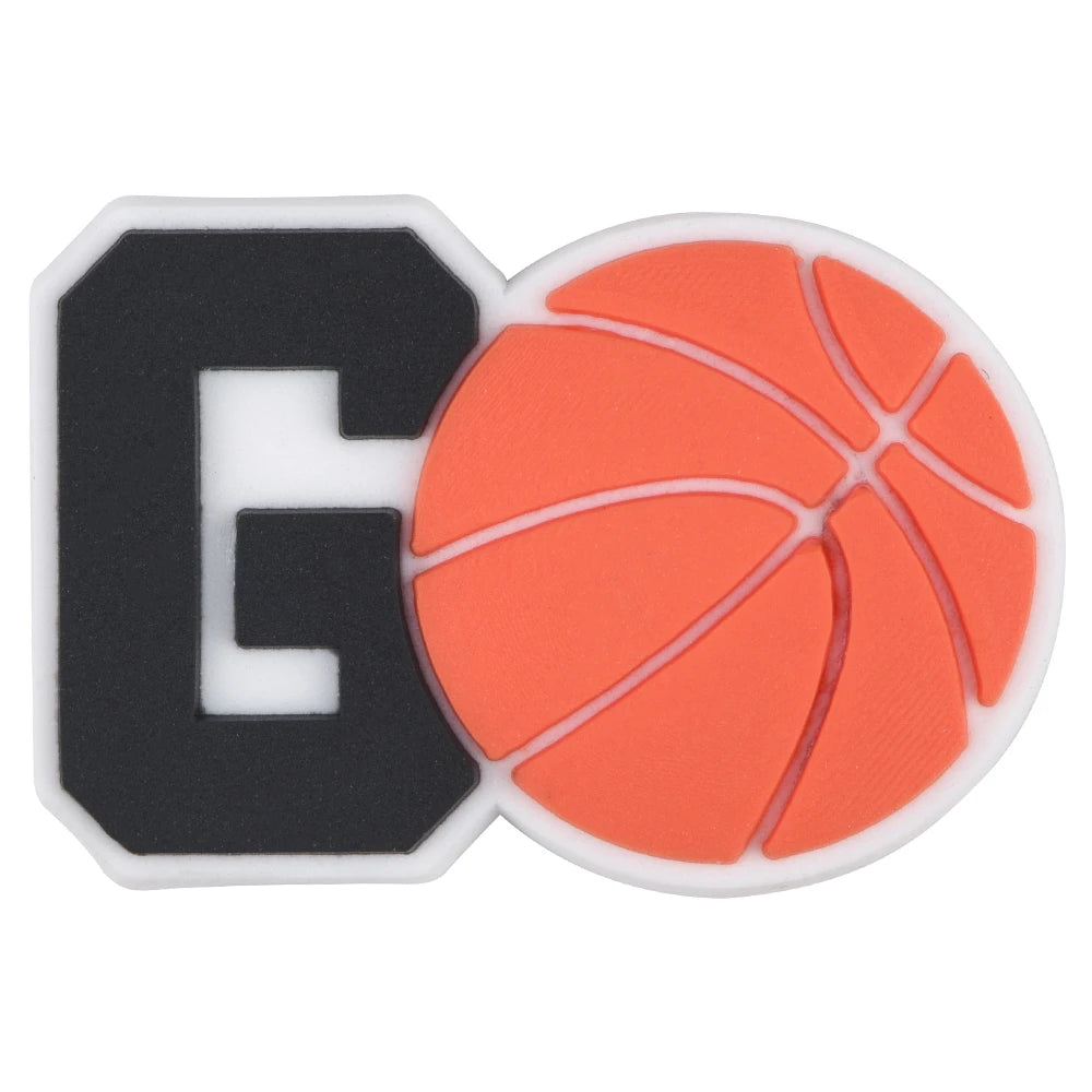 Basketball Shoe Charms for Men - Sports Shoe Accessories & Decorations - Perfect Gift for Dad, Xmas Party, Basketball Fans & Sneaker Lovers - Great for Game Days, Casual Wear & Sneaker Customization