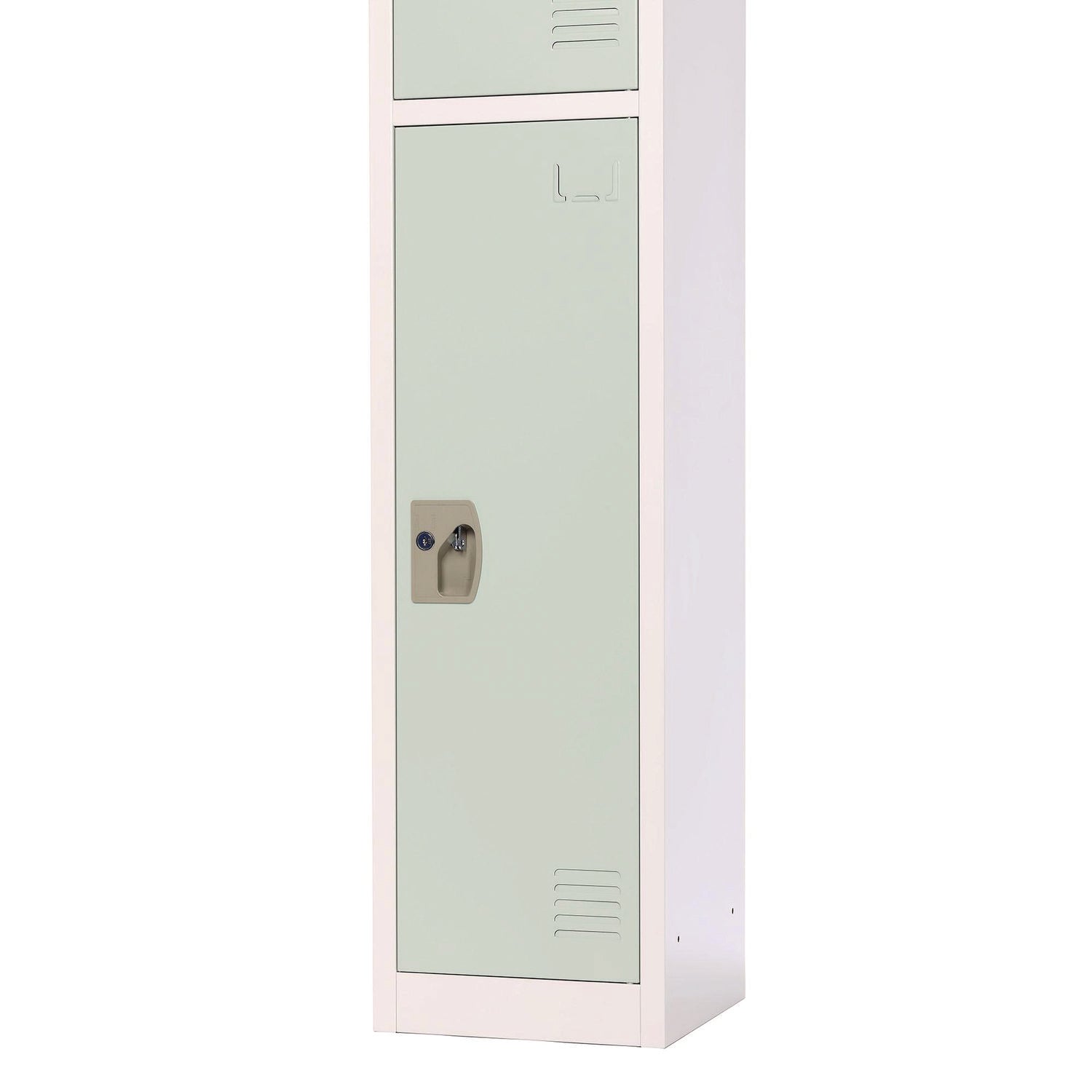 Steel Storage Locker with 1 Compartment - 12x12x72 Inches, Misty Green - Perfect for Office, School, Gym & Home Organization