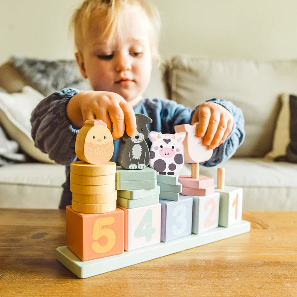 Farm Animal Counting Game for Kids - Educational Math Learning Toy for Preschool & Kindergarten - Perfect for Classroom & Homeschool Activities