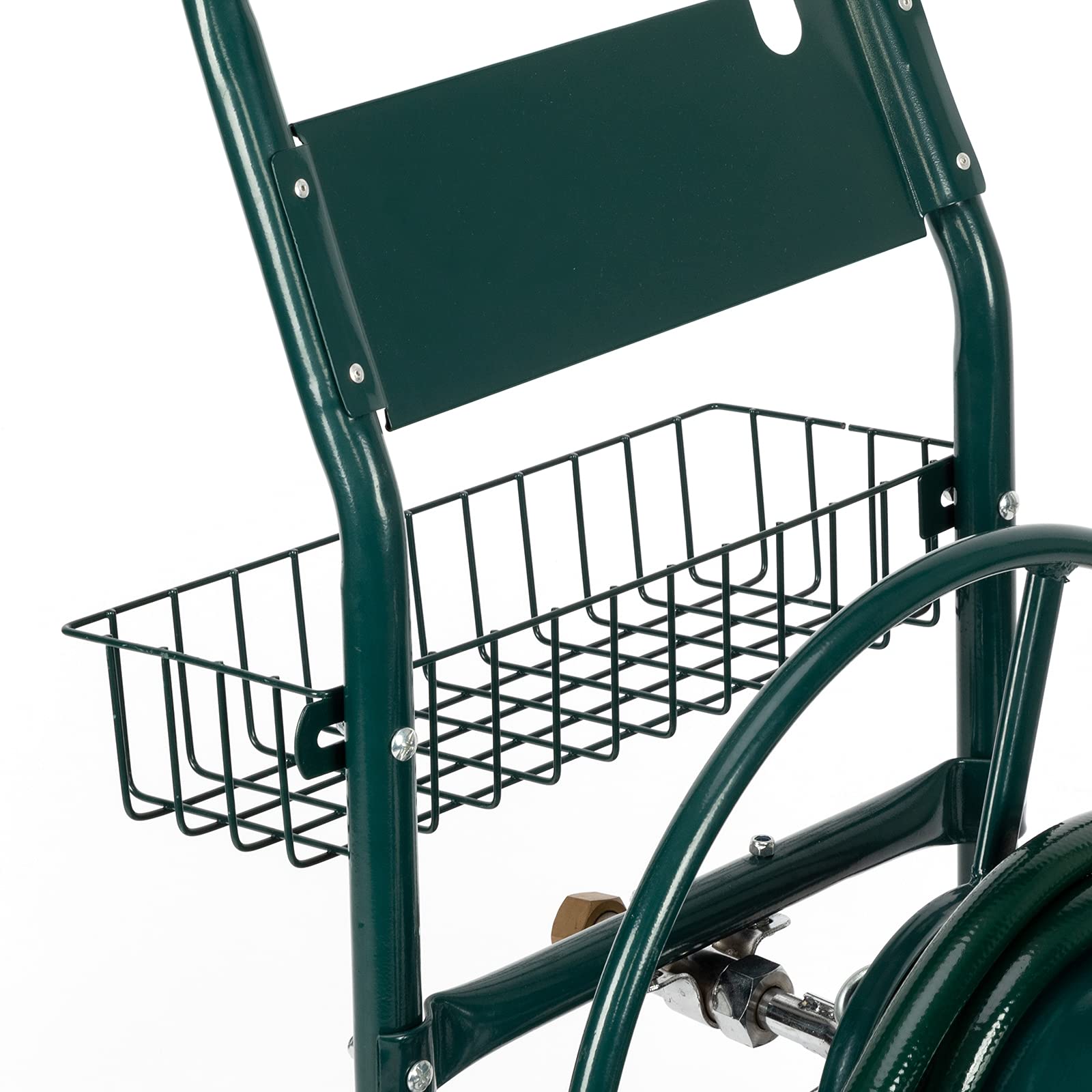 Heavy Duty 4-Wheel Garden Hose Reel Cart with 229ft 5/8