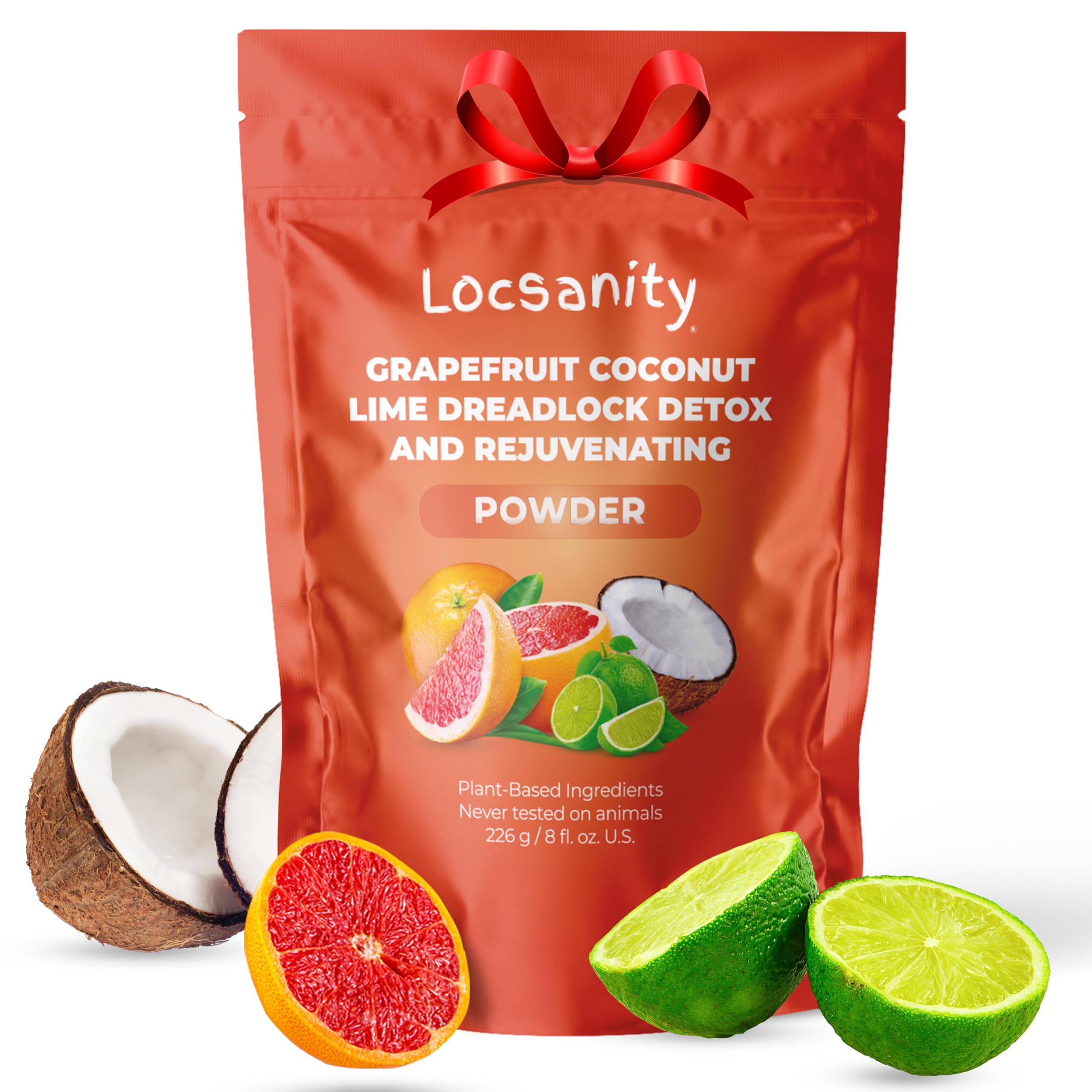 Locsanity Dreadlock Scalp Detox Powder & Cleansing Conditioner - Natural Hair Cleanser for Buildup Removal, ACV Alternative - Loc Care & Maintenance Products for Healthy Locs - Perfect for Daily Use & Deep Cleaning Between Washes