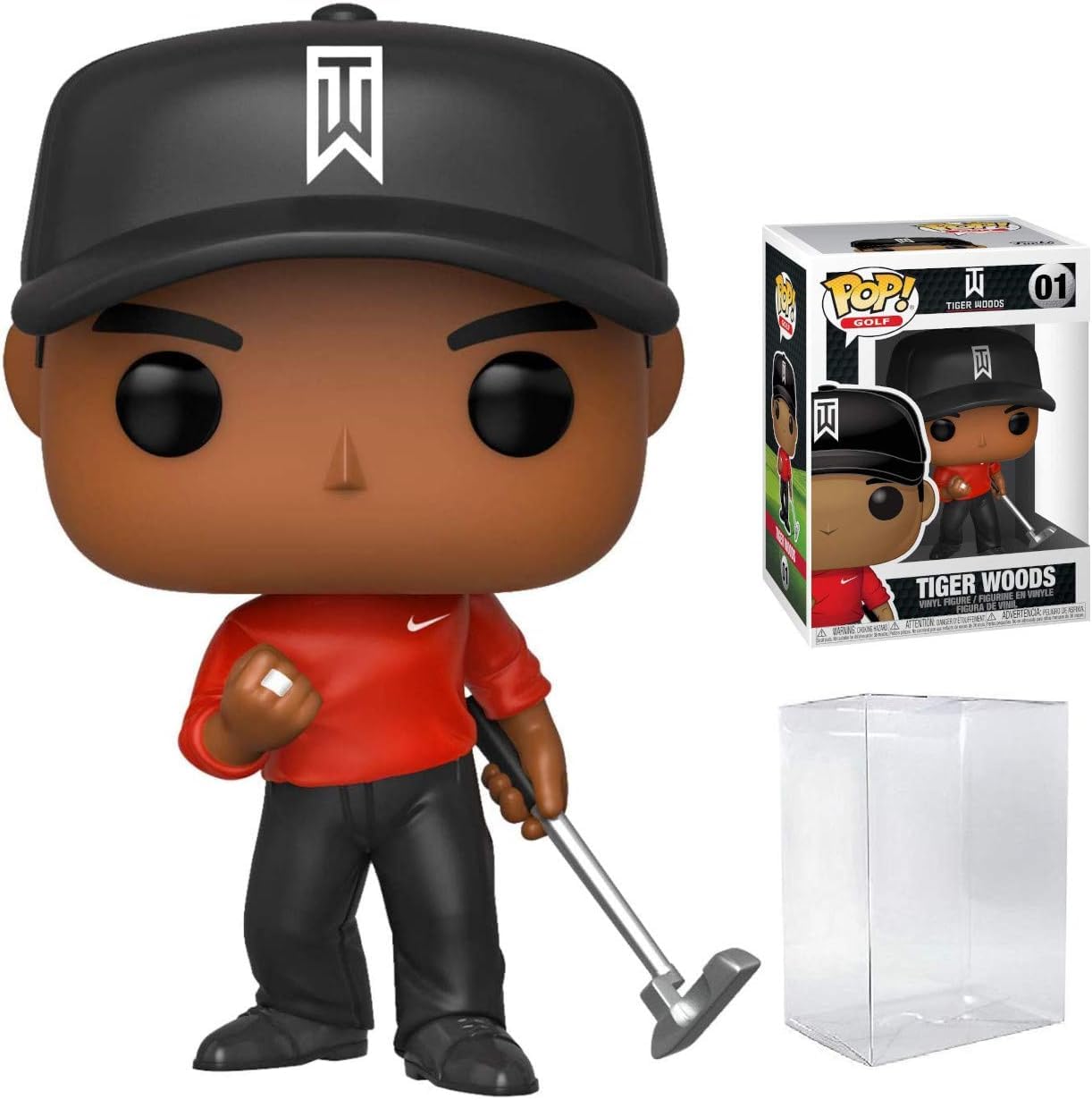 Funko POP PGA Golf - Tiger Woods (Red Shirt) Vinyl Collectible Figure 3.75
