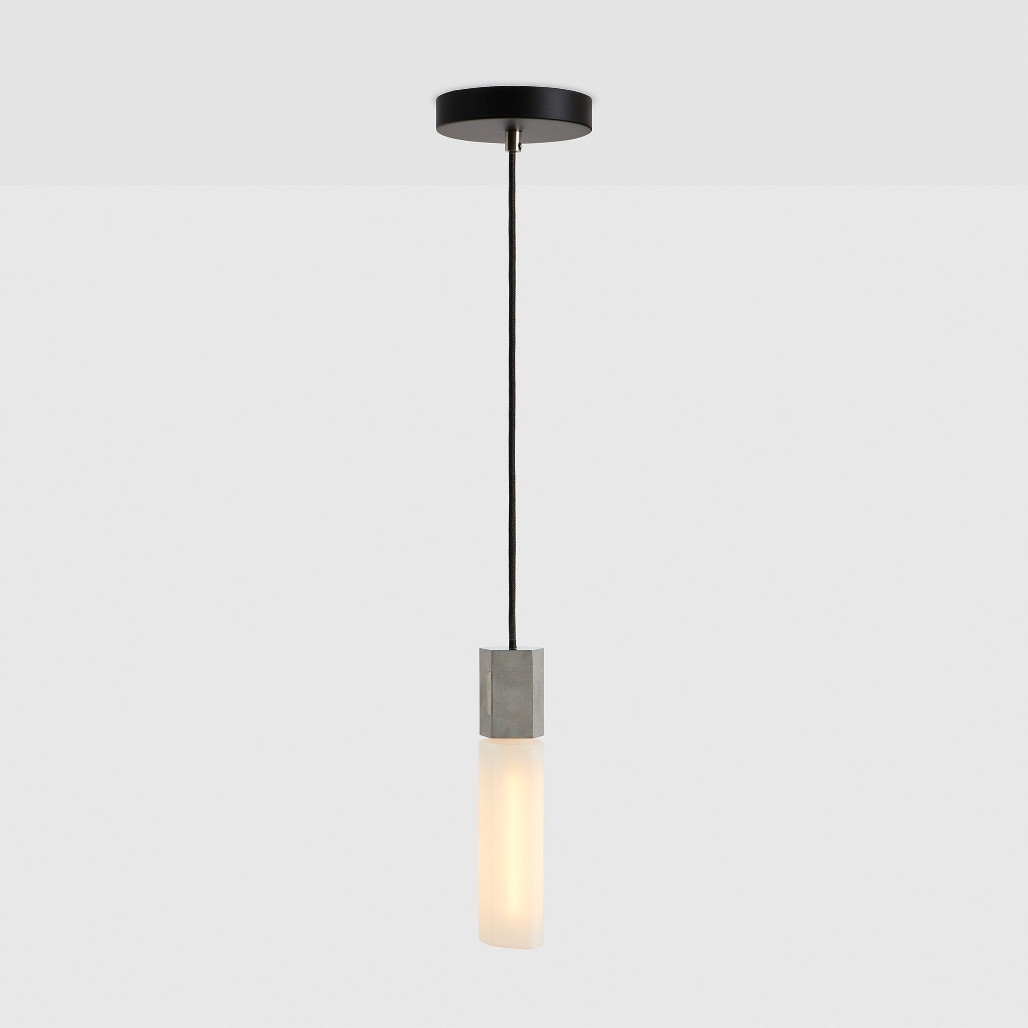 Stainless Steel Basalt Single Pendant Necklace - Minimalist Dainty Jewelry for Women, Perfect for Everyday Wear & Special Occasions