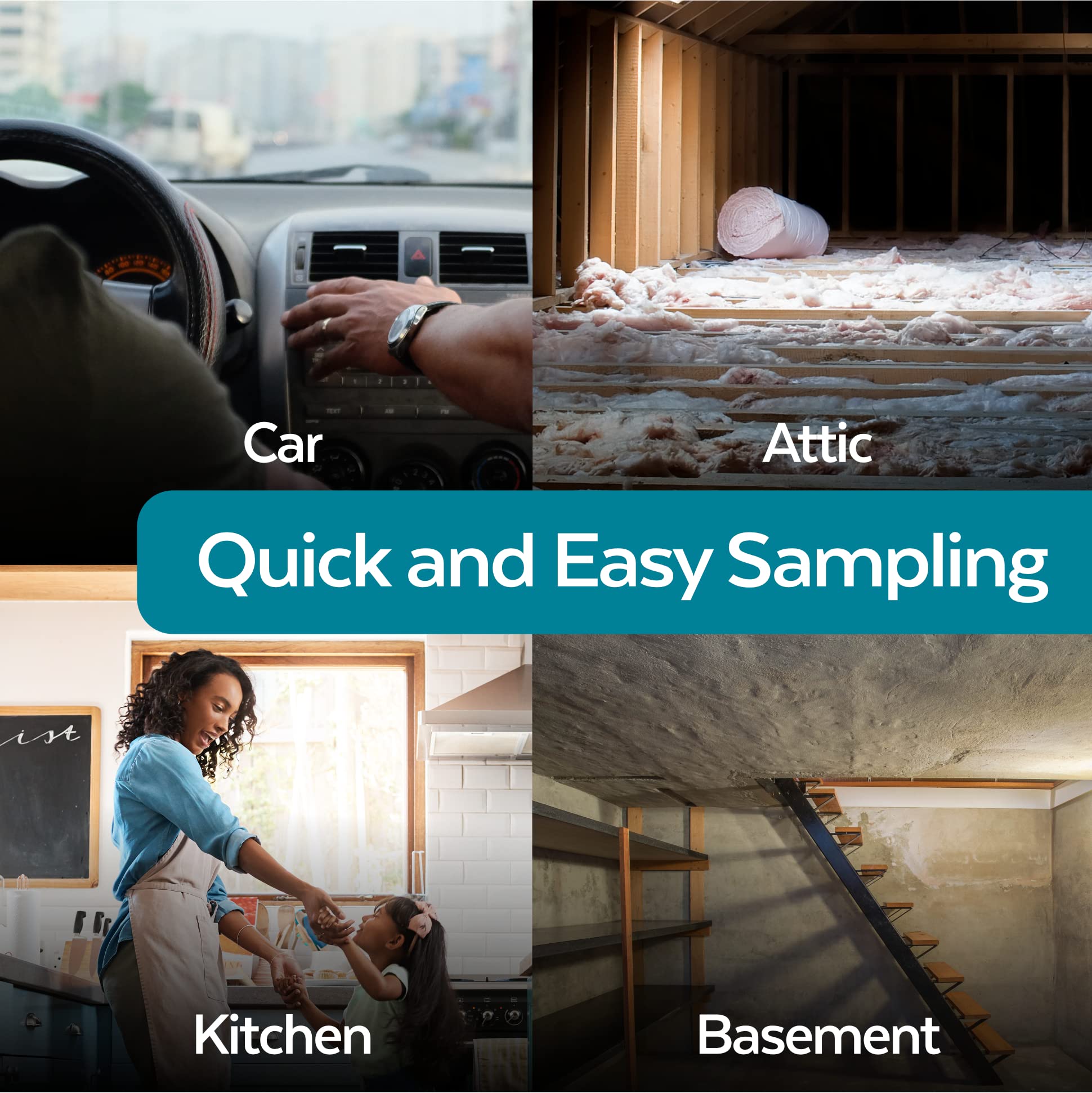 Professional DIY Mold Test Kit for Home - 8 Rooms/Plates with Lab Analysis | Easy-to-Use Mold Detection Kit for Basement, Bathroom & Attic | Individual Room Screening Package for Home Safety & Air Quality Testing
