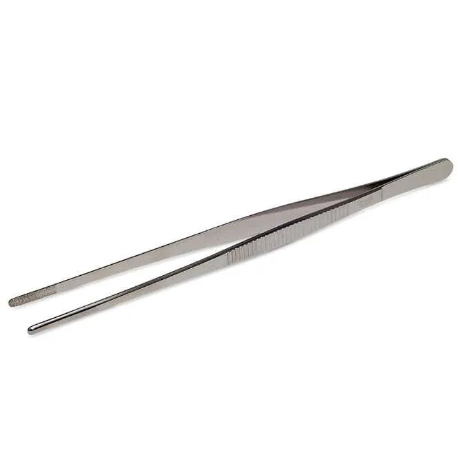 10 Inch Stainless Steel Tweezer Tong - Precision Kitchen & BBQ Tongs for Grilling, Serving, and Food Preparation