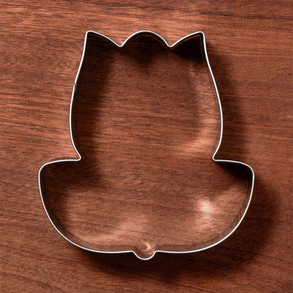 LILIAO Stainless Steel Tulip Flower Cookie Cutter - 3.4 x 3.7 Inches - Durable Baking Tool for Cookies, Pastries, Fondant - Perfect for DIY Baking, Wedding, Birthday Party Decorations