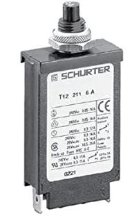 10A 1 Pole Thermal Circuit Breaker 240VAC/28VDC - Threaded Neck, Manual ON/OFF, Quick Connect Terminals - Perfect for Home Appliances, HVAC Systems & Electrical Panels
