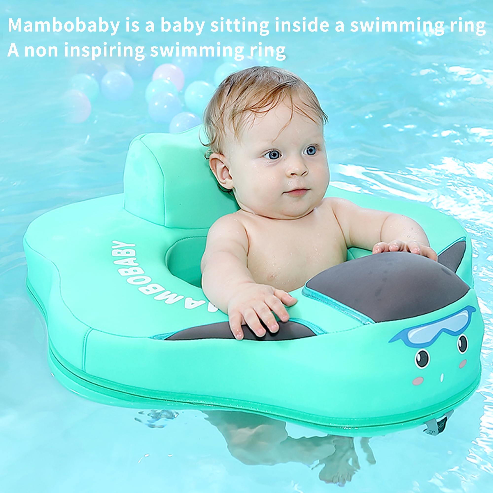 **Mambo Baby Pool Float - Non-Inflatable Infant Swimming Float with Safe Seat for Toddlers Age 3-24 Months | Perfect for Backyard Pools, Beach Trips & Summer Water Play**