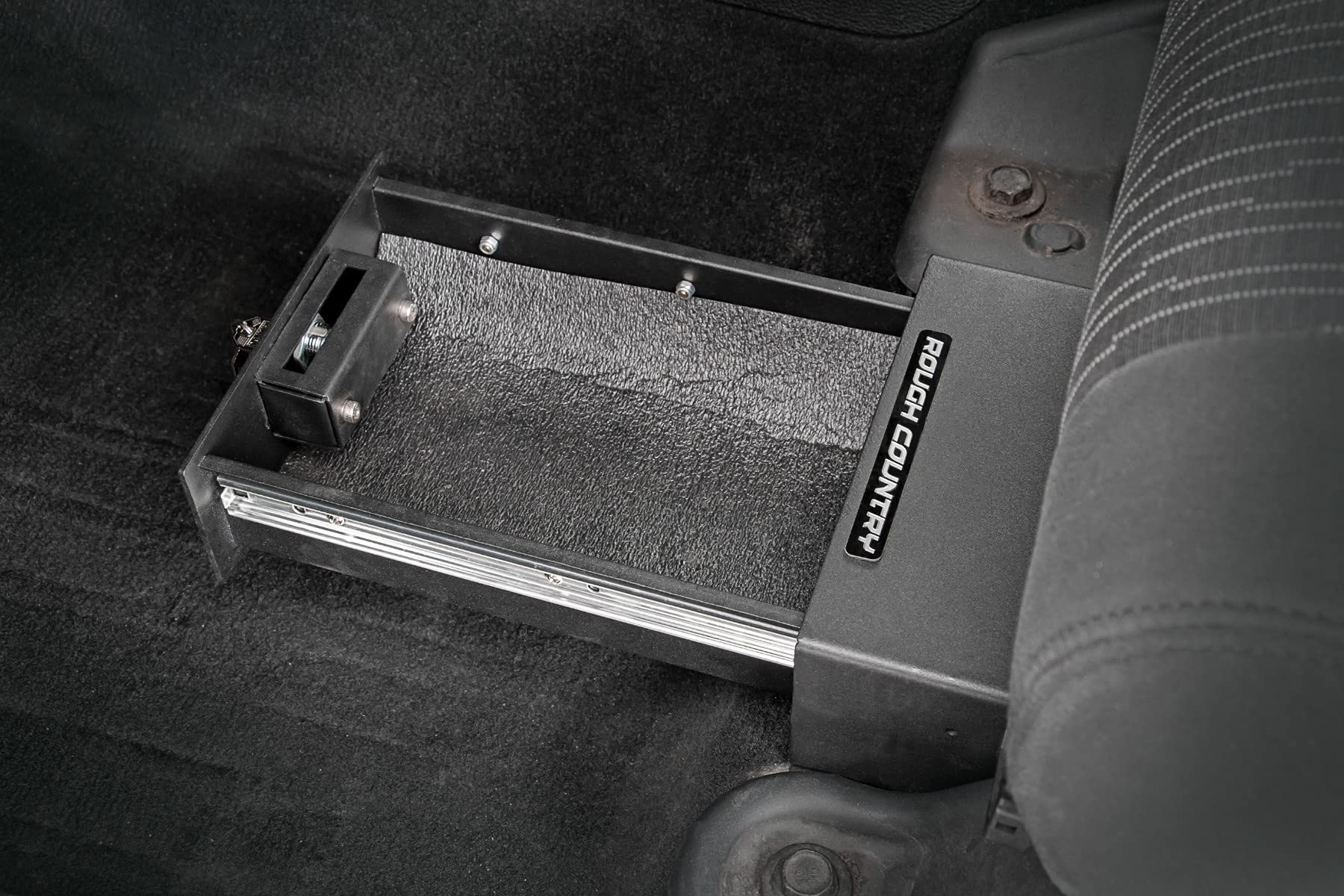 Jeep Wrangler JK (2007-2010) & Wrangler Unlimited (2007-2018) Under Seat Storage Box - Hidden Lockable Compartment for Valuables & Gear - Perfect for Off-Roading, Camping & Vehicle Security