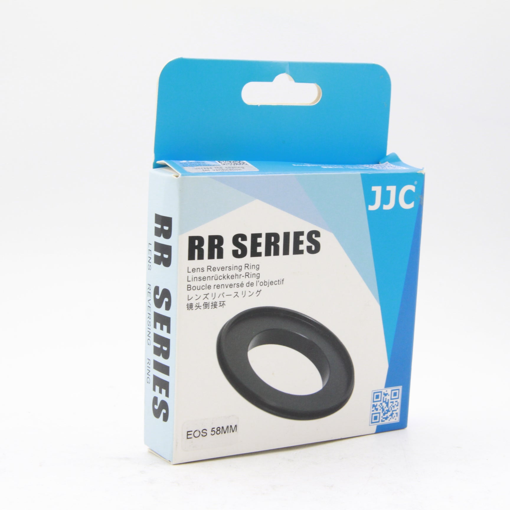 JJC RR EOS 58mm Reverse Ring Adapter for Canon EOS DSLR Cameras - Macro Photography Lens Accessory for Stunning Close-Up Shots (Flowers, Jewelry, Electronics)