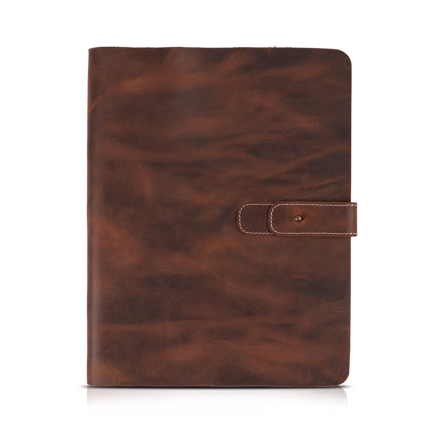 Genuine Leather iPad Pro 12.9 Case - Premium Tablet Cover with Card Slots & Apple Pencil Holder | Slim Protective Sleeve for Work, Travel & Daily Use
